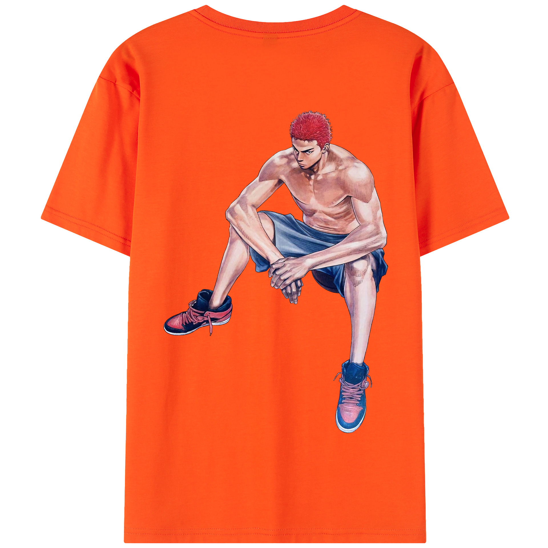 SLAM DUNK／スラムダンク 綿100％半袖Tシャツ（背面プリント）