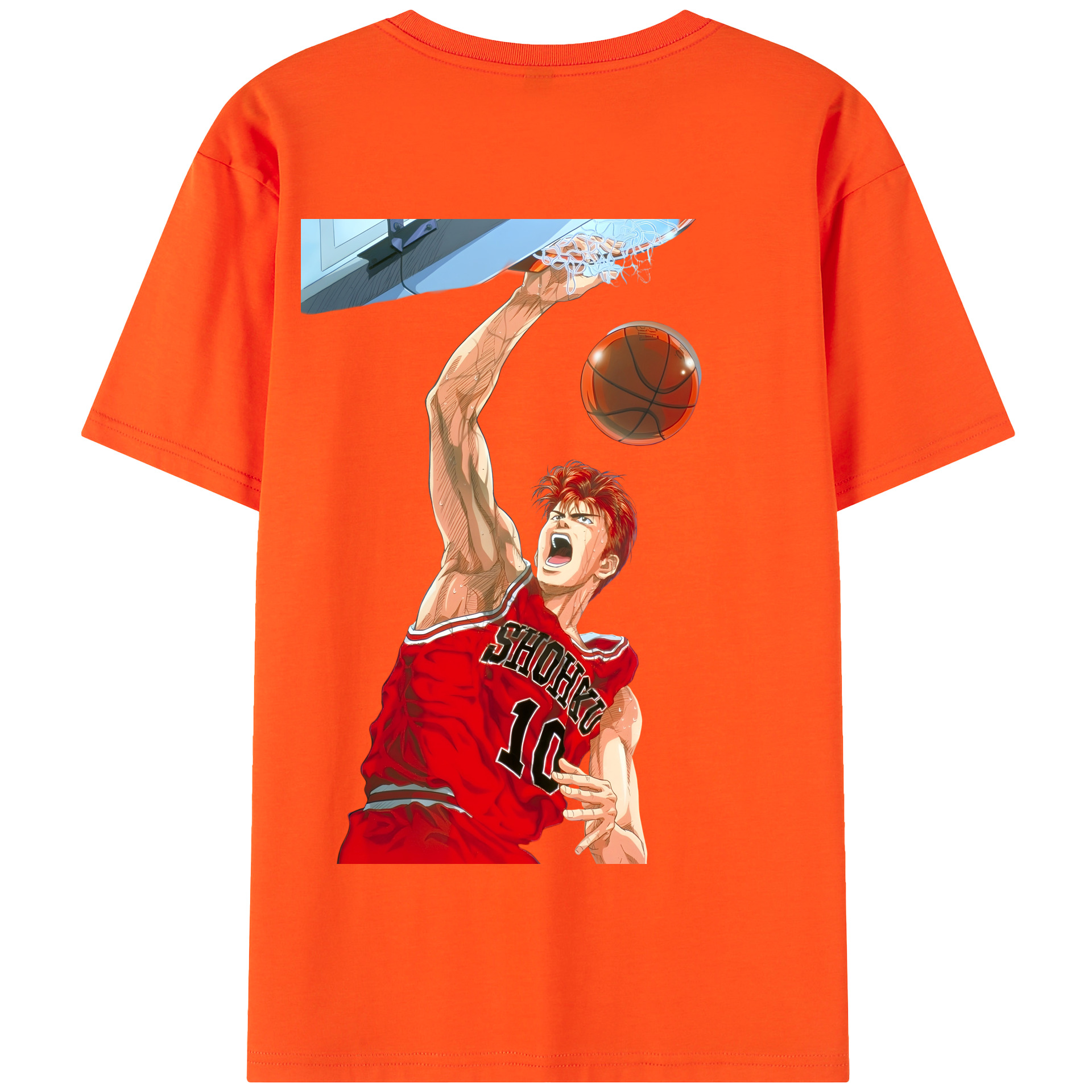 SLAM DUNK／スラムダンク 綿100％半袖Tシャツ（背面プリント）