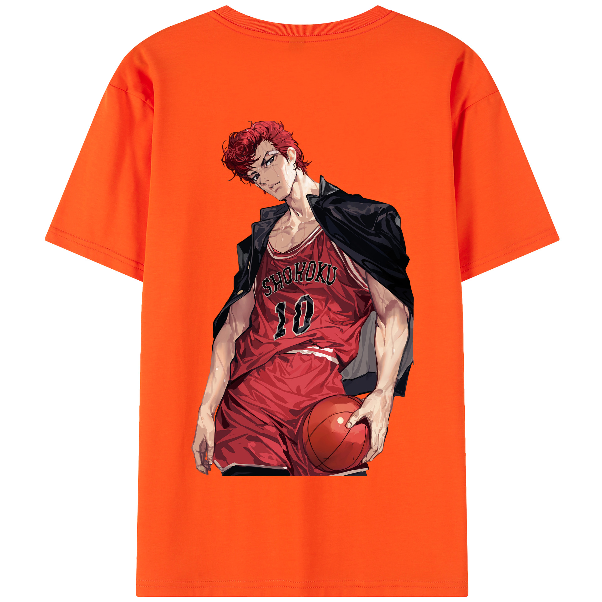 SLAM DUNK／スラムダンク 綿100％半袖Tシャツ（背面プリント）