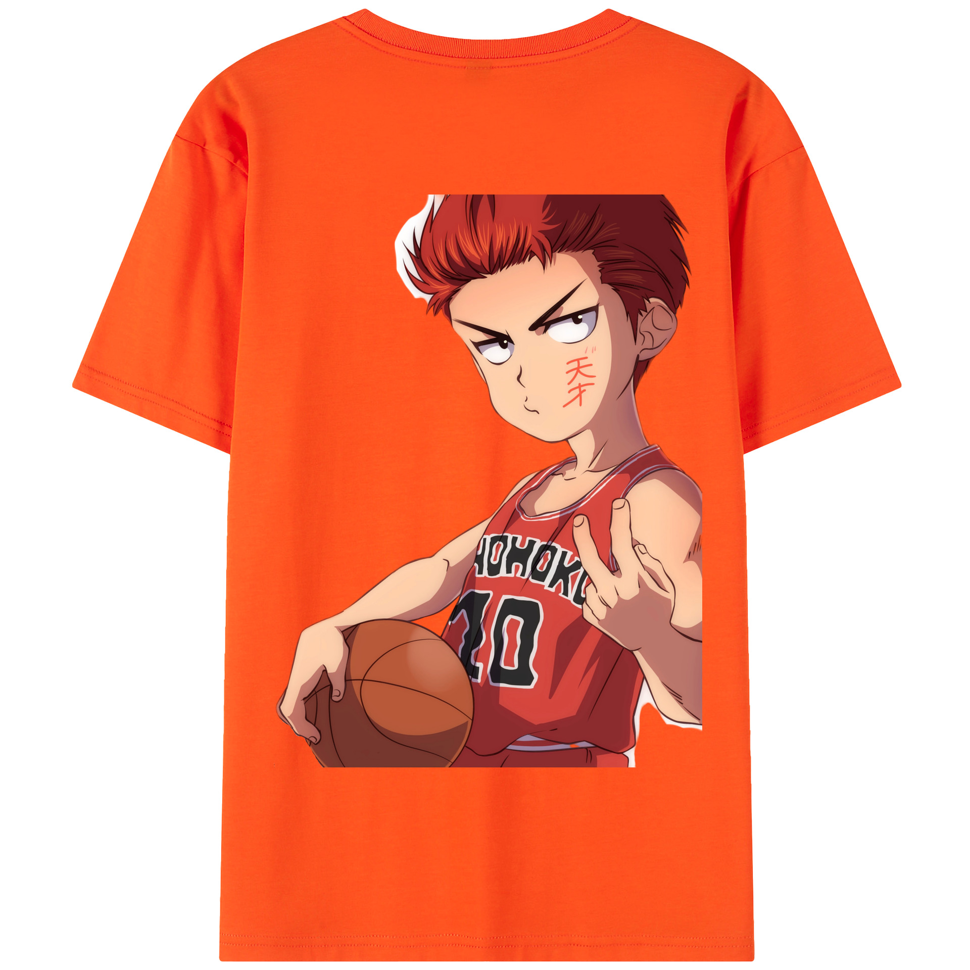 SLAM DUNK／スラムダンク 綿100％半袖Tシャツ（背面プリント）