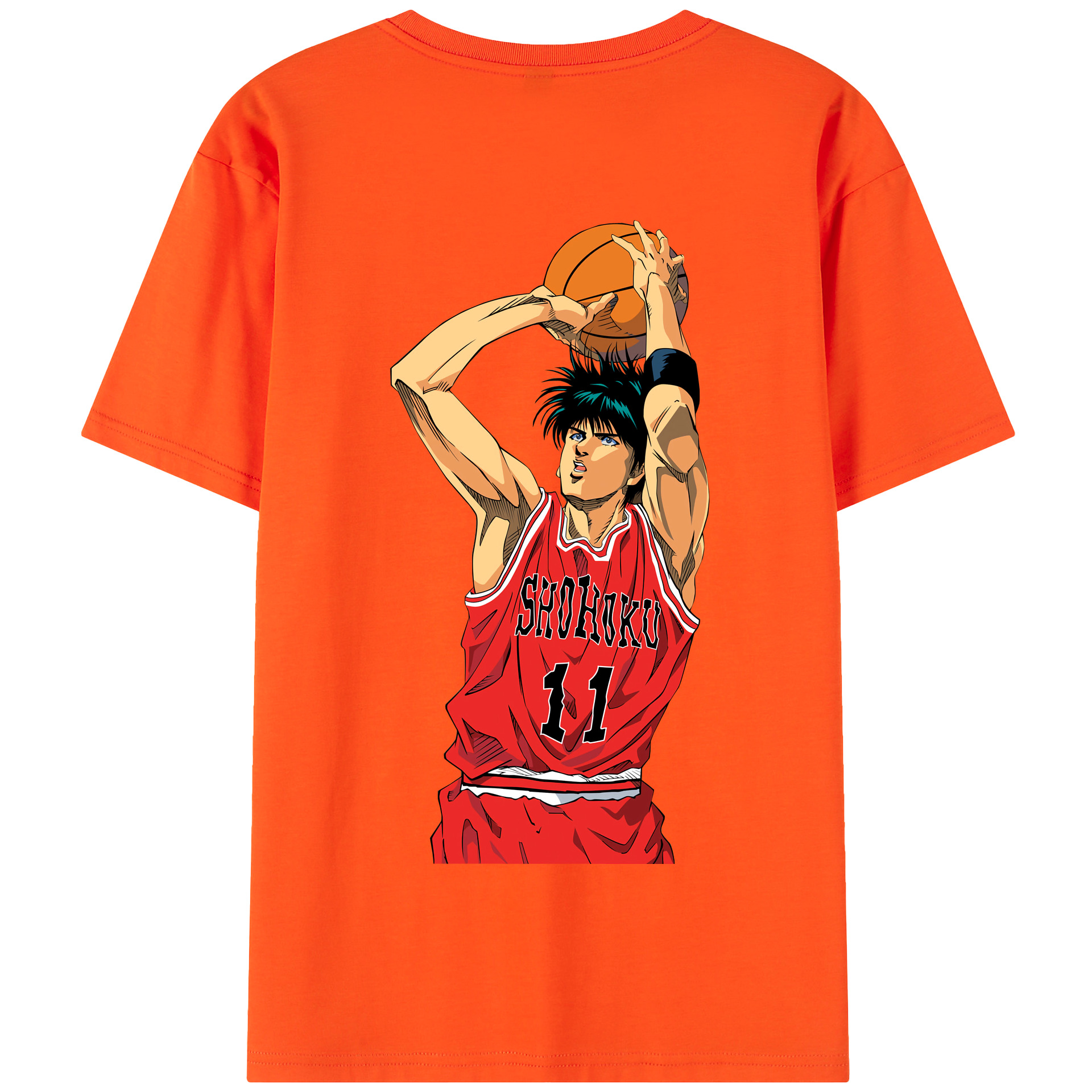 SLAM DUNK／スラムダンク 綿100％半袖Tシャツ（背面プリント）