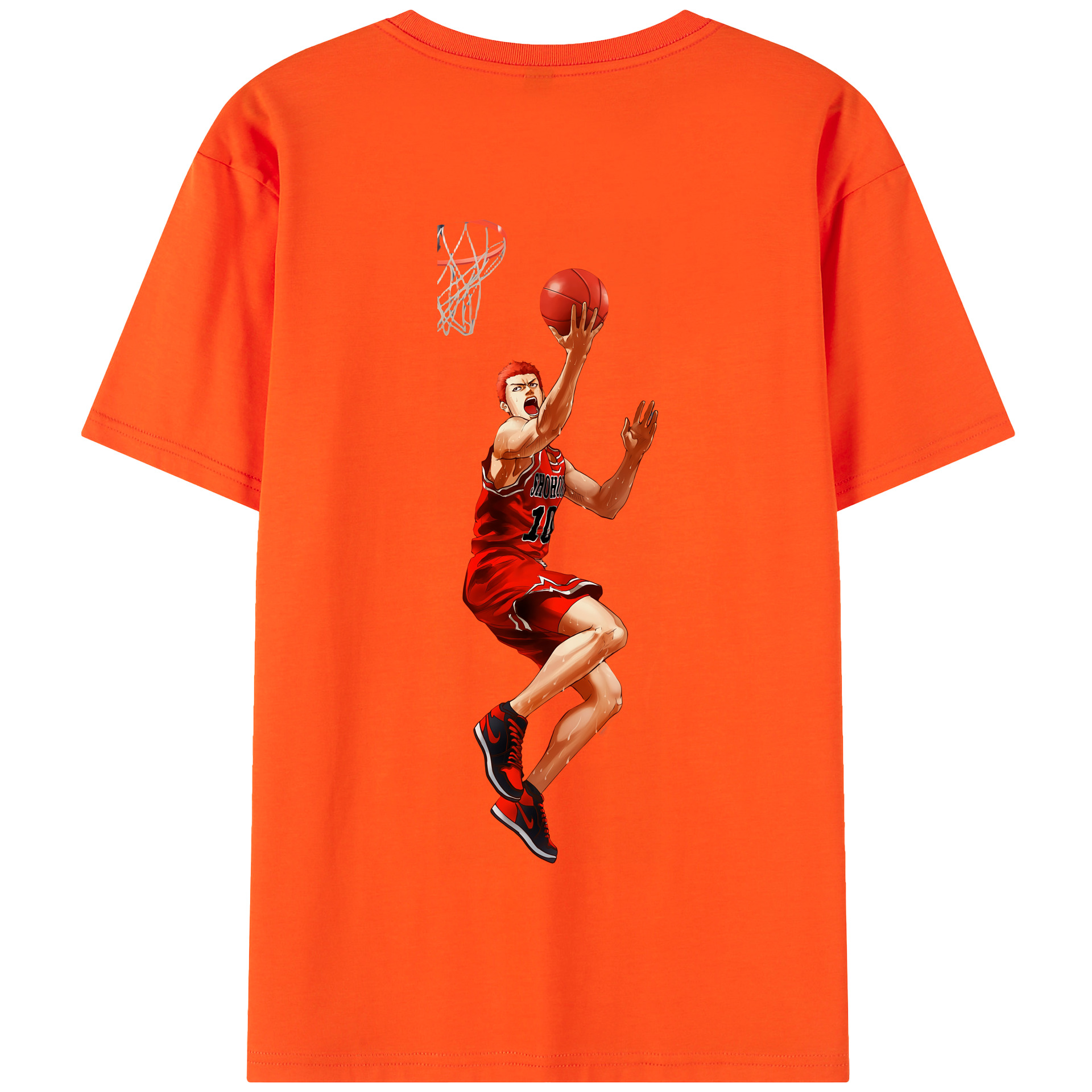 SLAM DUNK／スラムダンク 綿100％半袖Tシャツ（背面プリント）