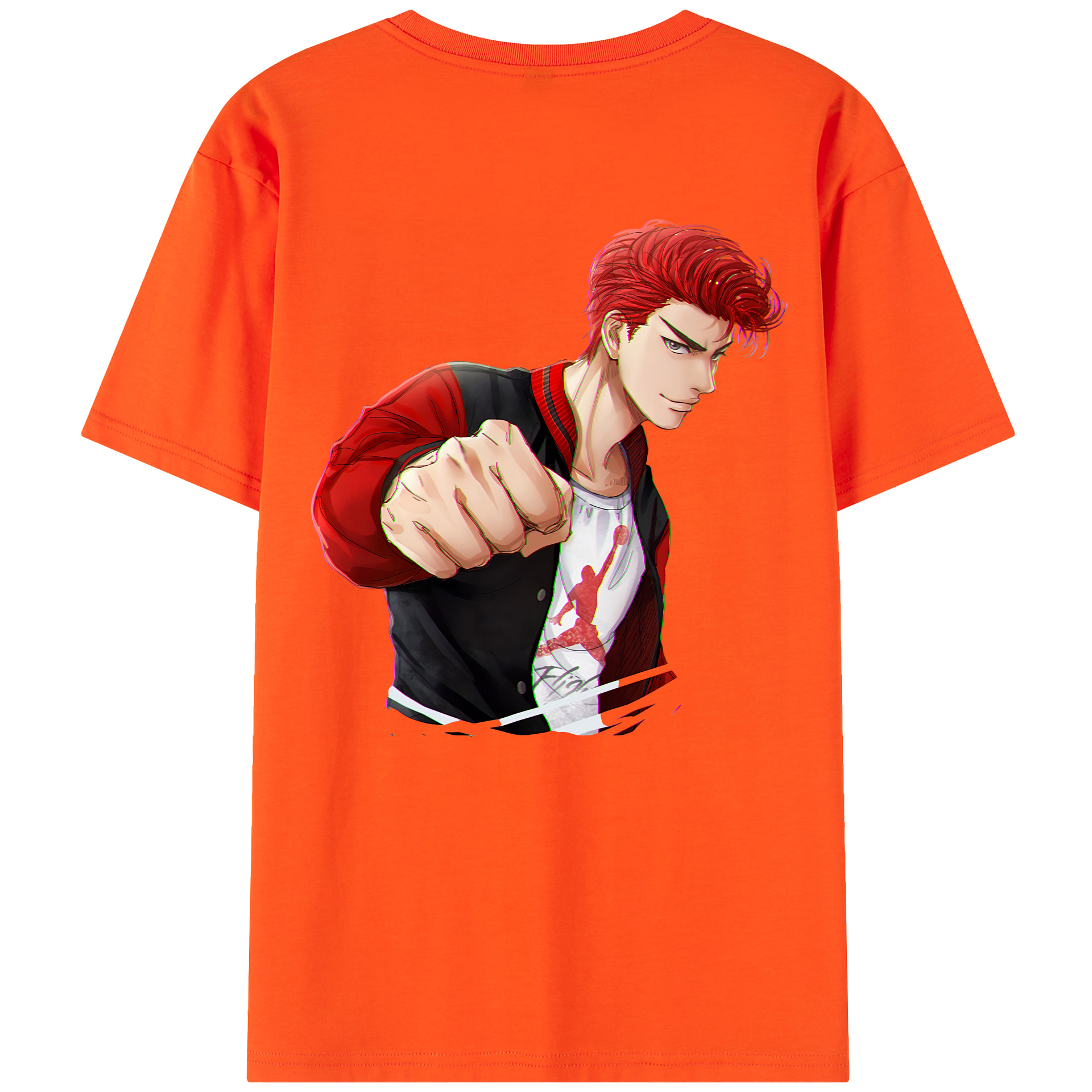 SLAM DUNK／スラムダンク 綿100％半袖Tシャツ（背面プリント）