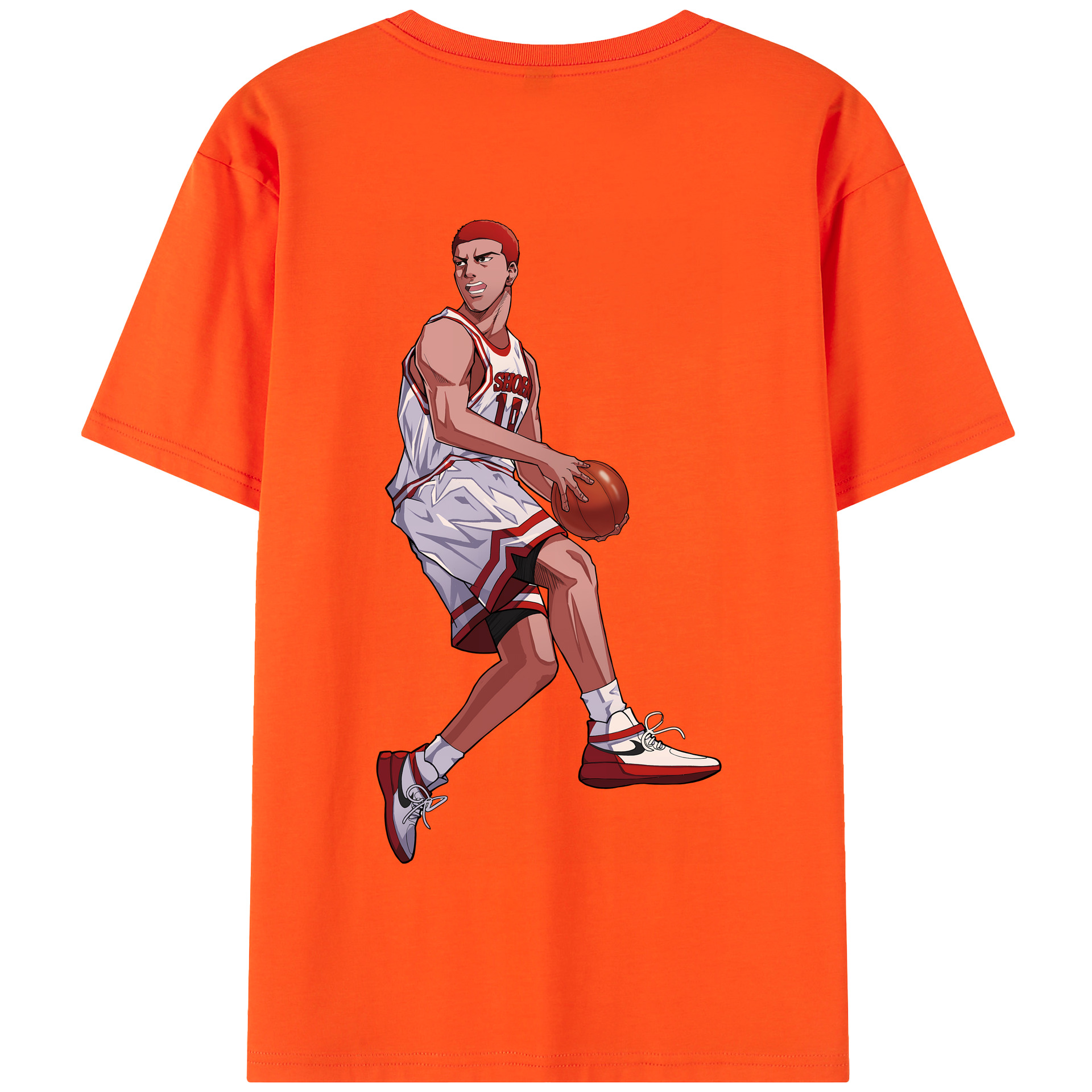 SLAM DUNK／スラムダンク 綿100％半袖Tシャツ（背面プリント）