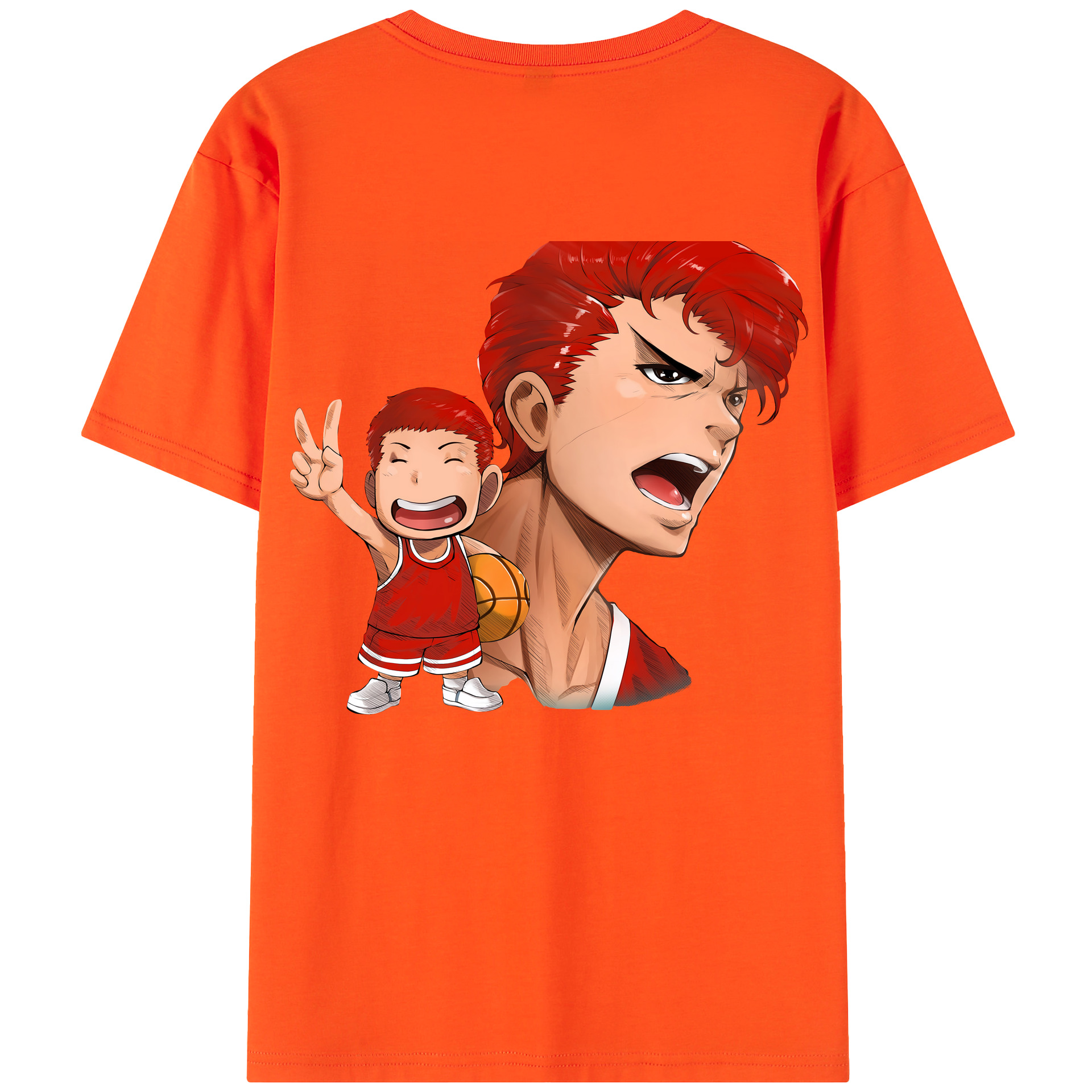SLAM DUNK／スラムダンク 綿100％半袖Tシャツ（背面プリント）
