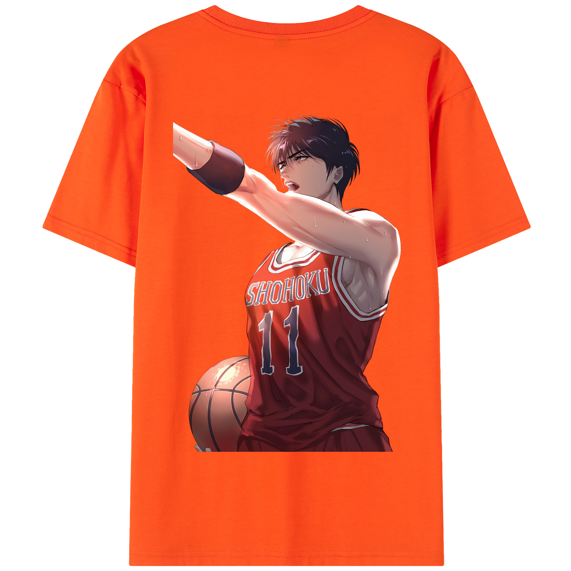 SLAM DUNK／スラムダンク 綿100％半袖Tシャツ（背面プリント）