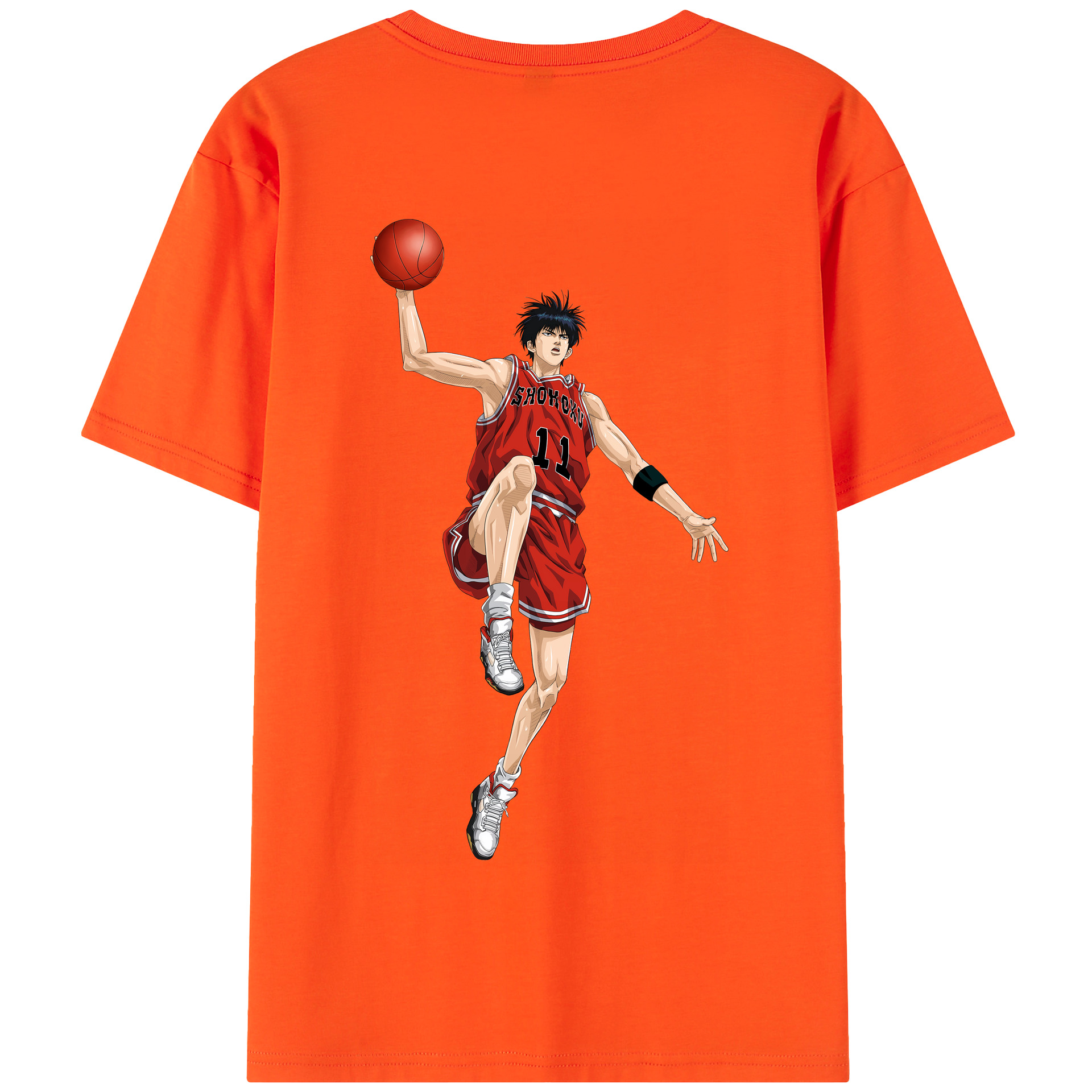 SLAM DUNK／スラムダンク 綿100％半袖Tシャツ（背面プリント）