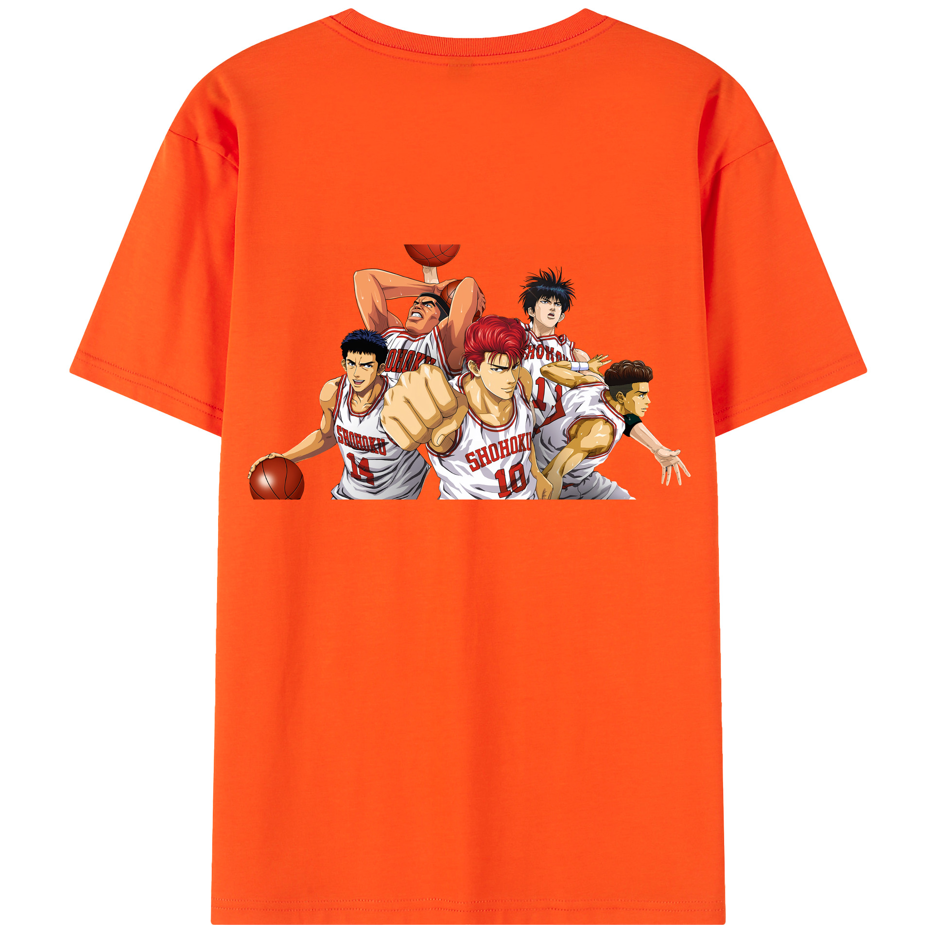 SLAM DUNK／スラムダンク 綿100％半袖Tシャツ（背面プリント）