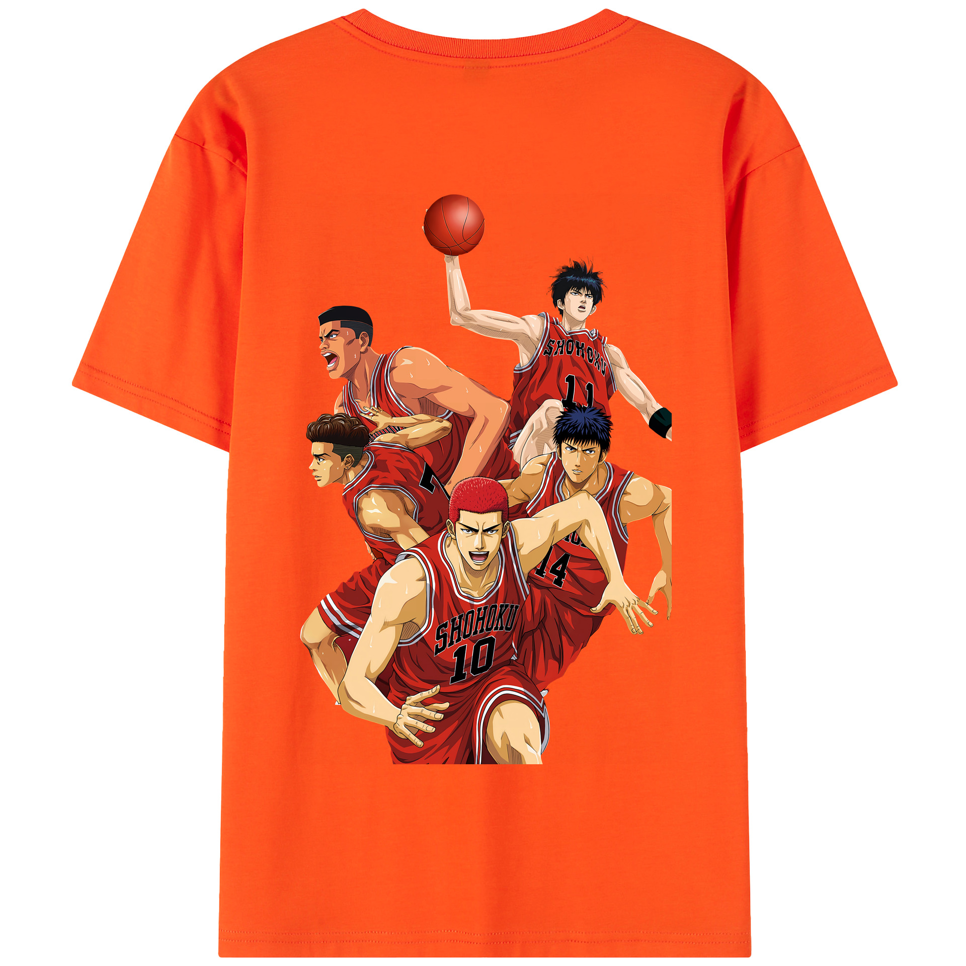 SLAM DUNK／スラムダンク 綿100％半袖Tシャツ（背面プリント）