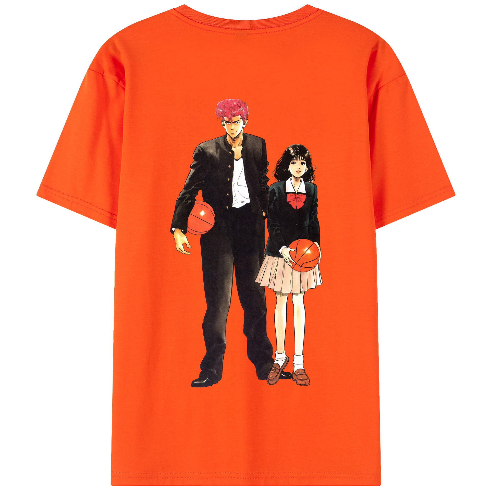 SLAM DUNK／スラムダンク 綿100％半袖Tシャツ（背面プリント）
