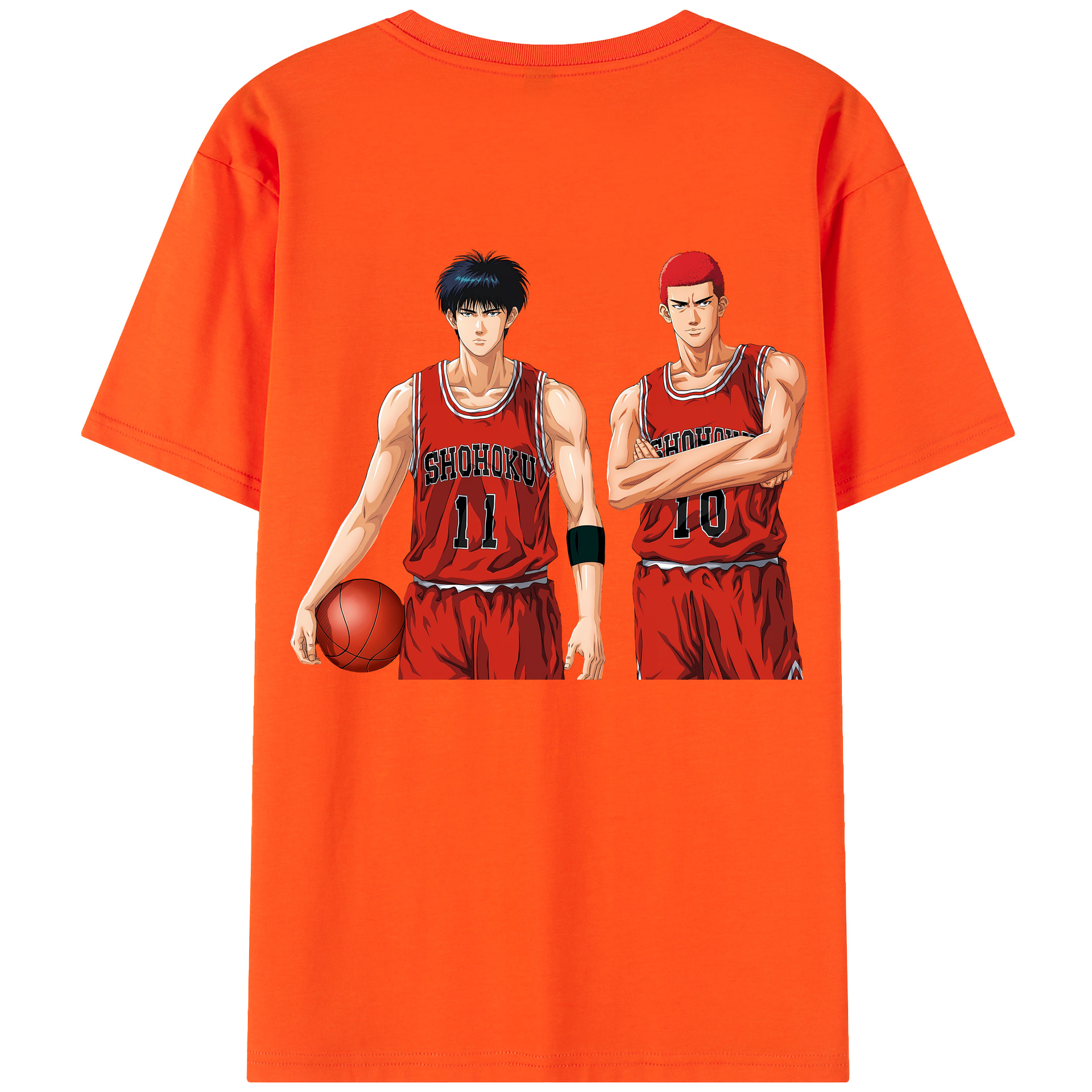SLAM DUNK／スラムダンク 綿100％半袖Tシャツ（背面プリント）