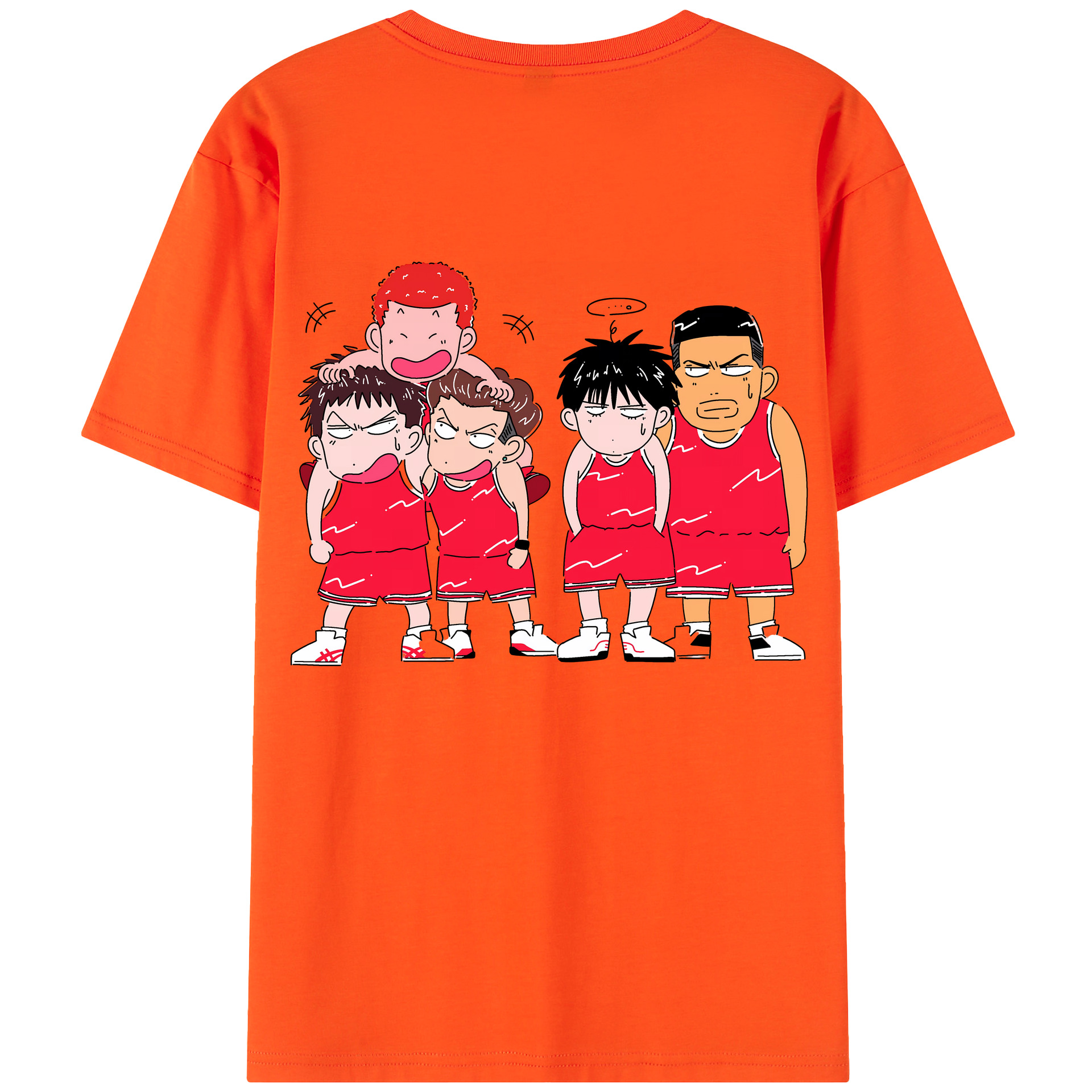 SLAM DUNK／スラムダンク 綿100％半袖Tシャツ（背面プリント）