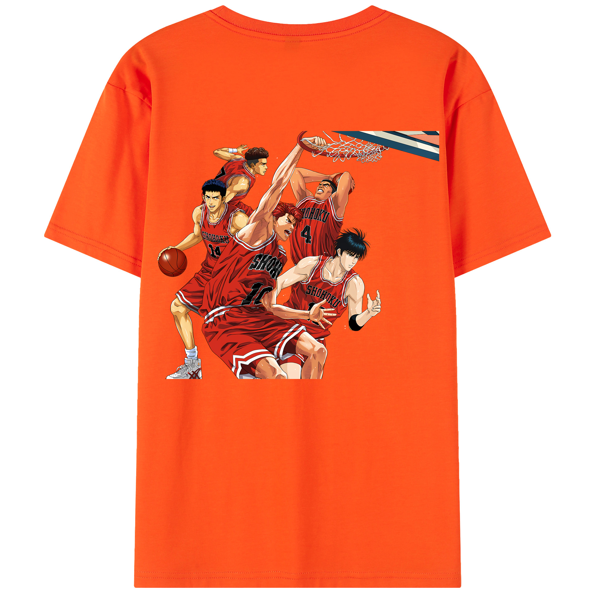 SLAM DUNK／スラムダンク 綿100％半袖Tシャツ（背面プリント）