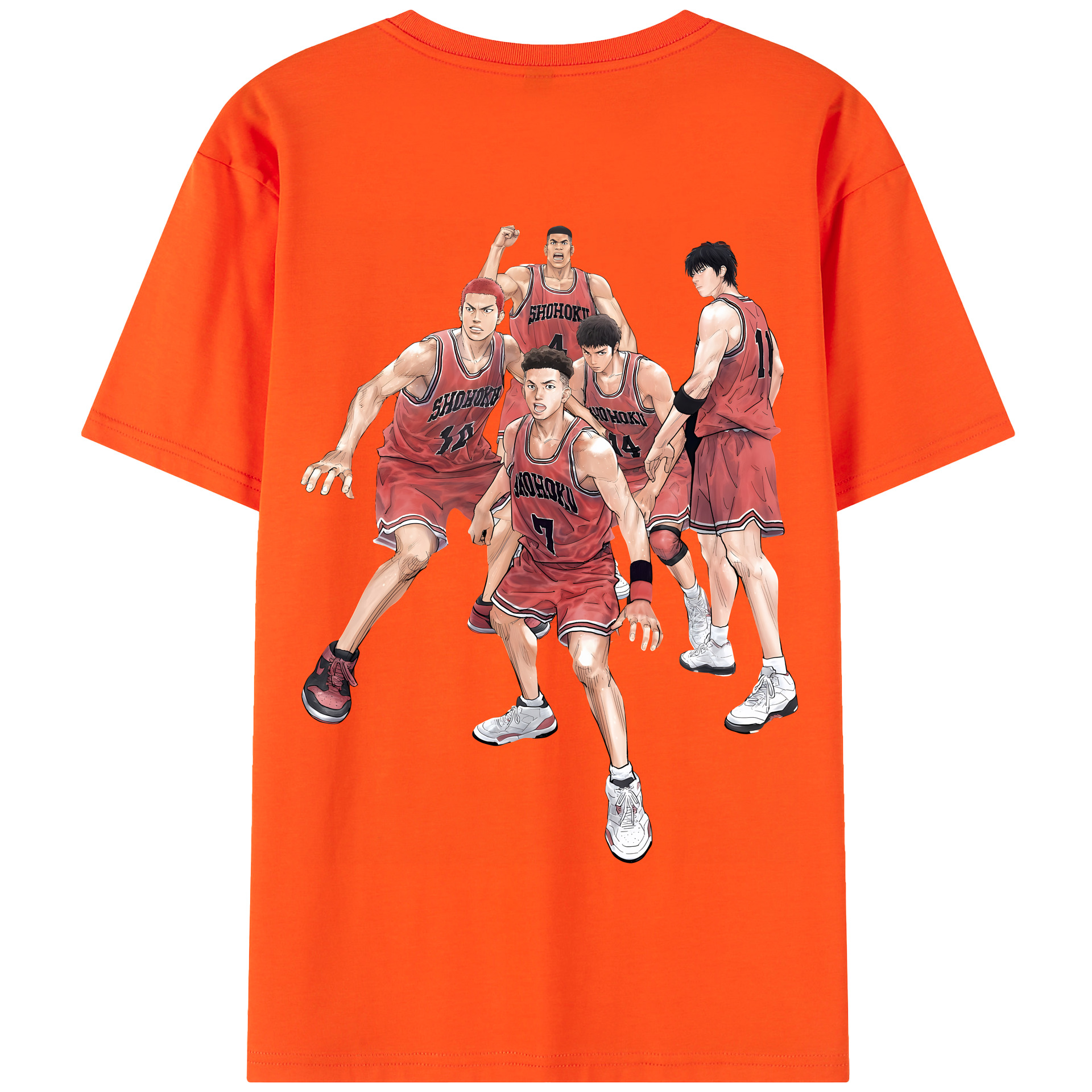 SLAM DUNK／スラムダンク 綿100％半袖Tシャツ（背面プリント）