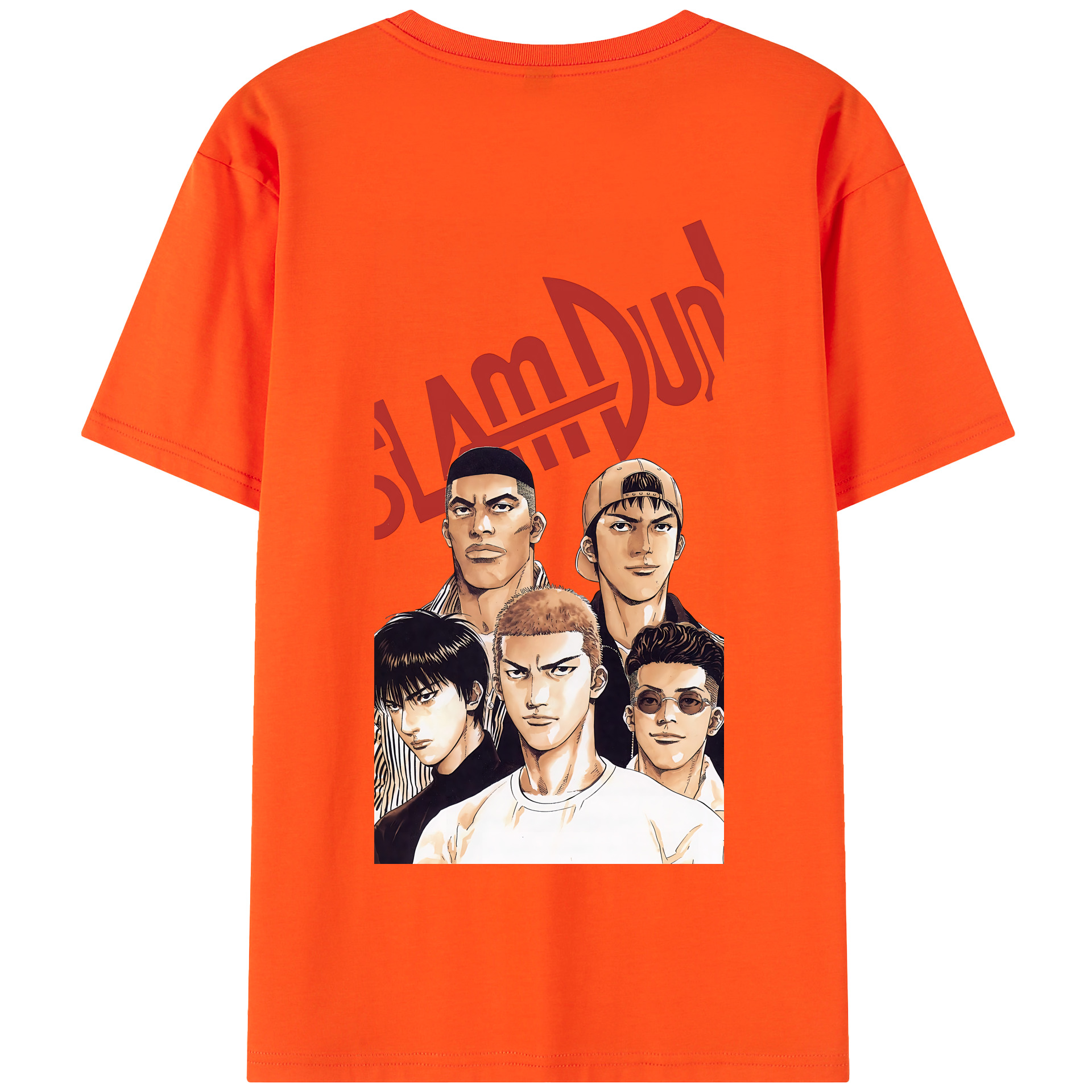 SLAM DUNK／スラムダンク 綿100％半袖Tシャツ（背面プリント）