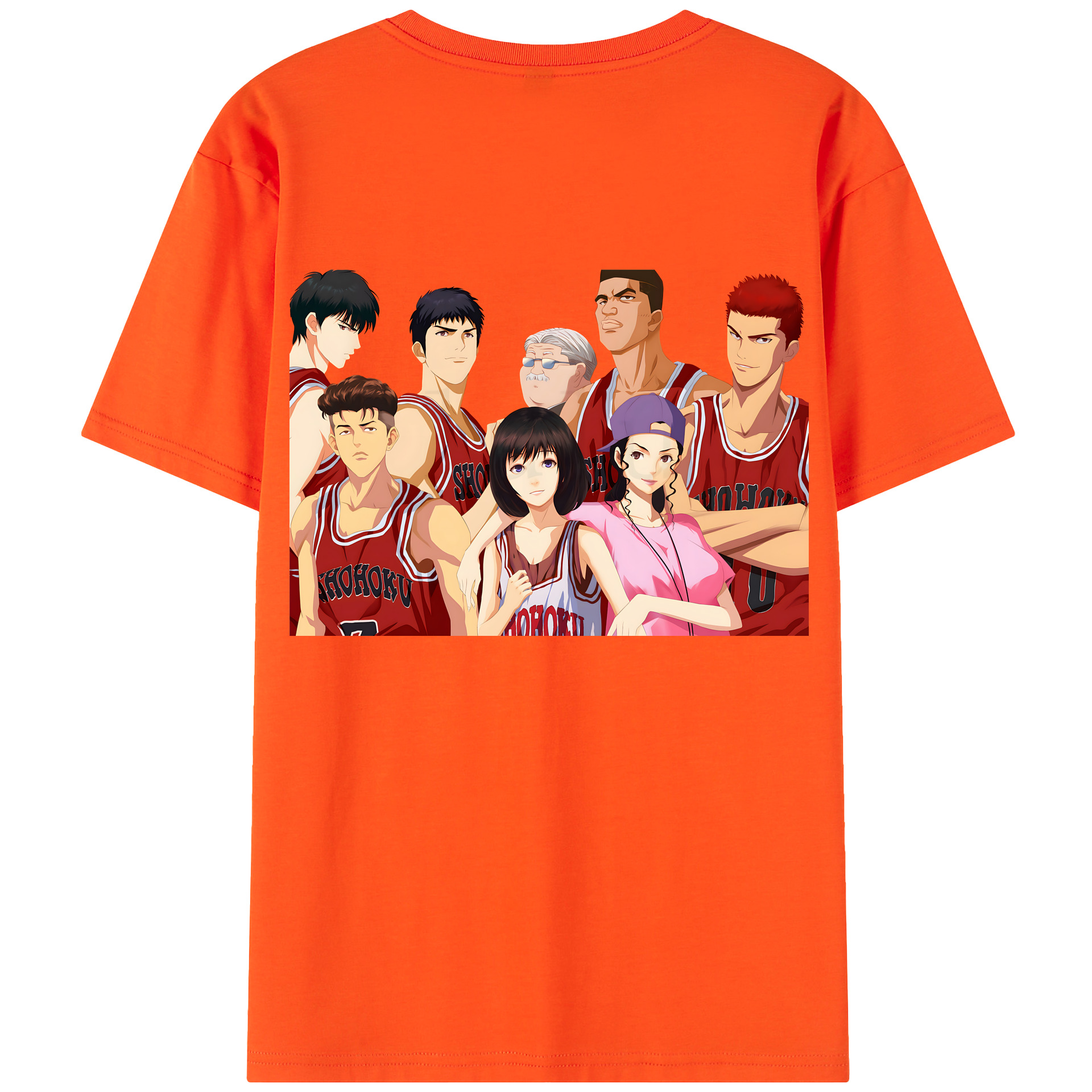 SLAM DUNK／スラムダンク 綿100％半袖Tシャツ（背面プリント）