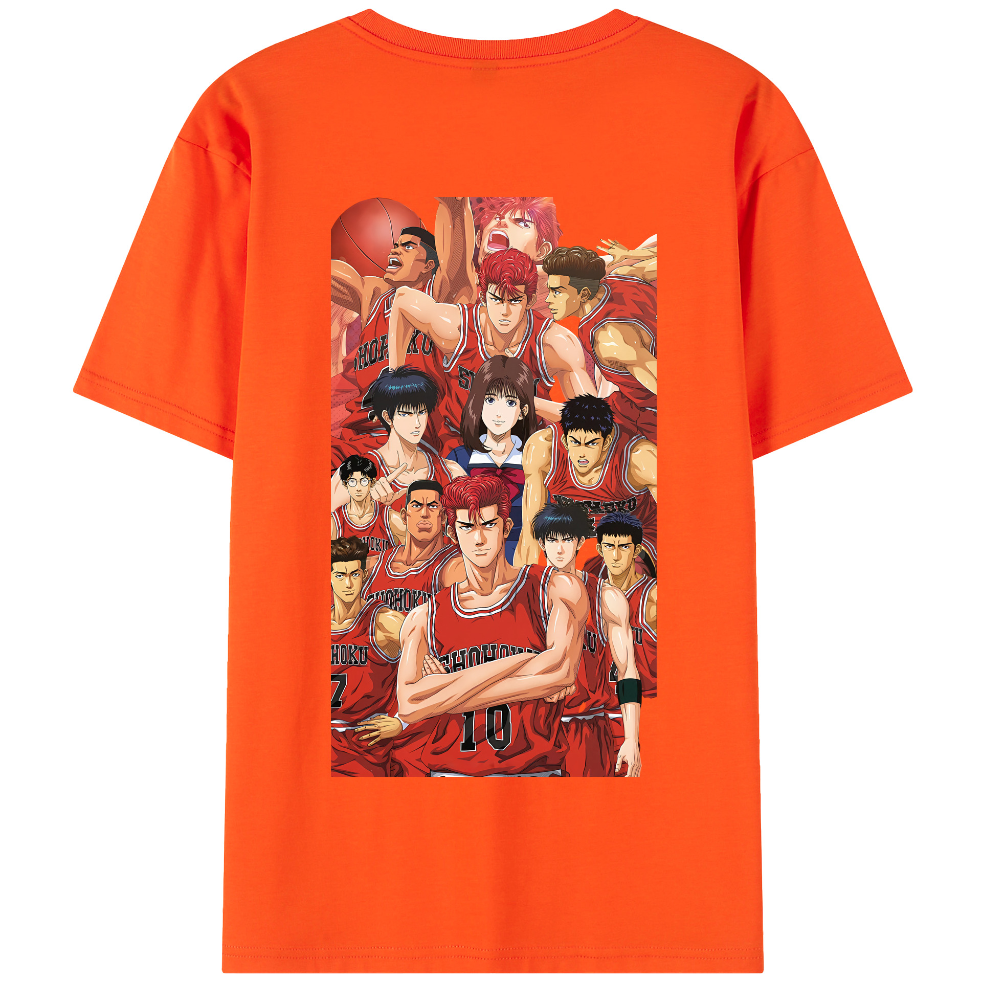 SLAM DUNK／スラムダンク 綿100％半袖Tシャツ（背面プリント）