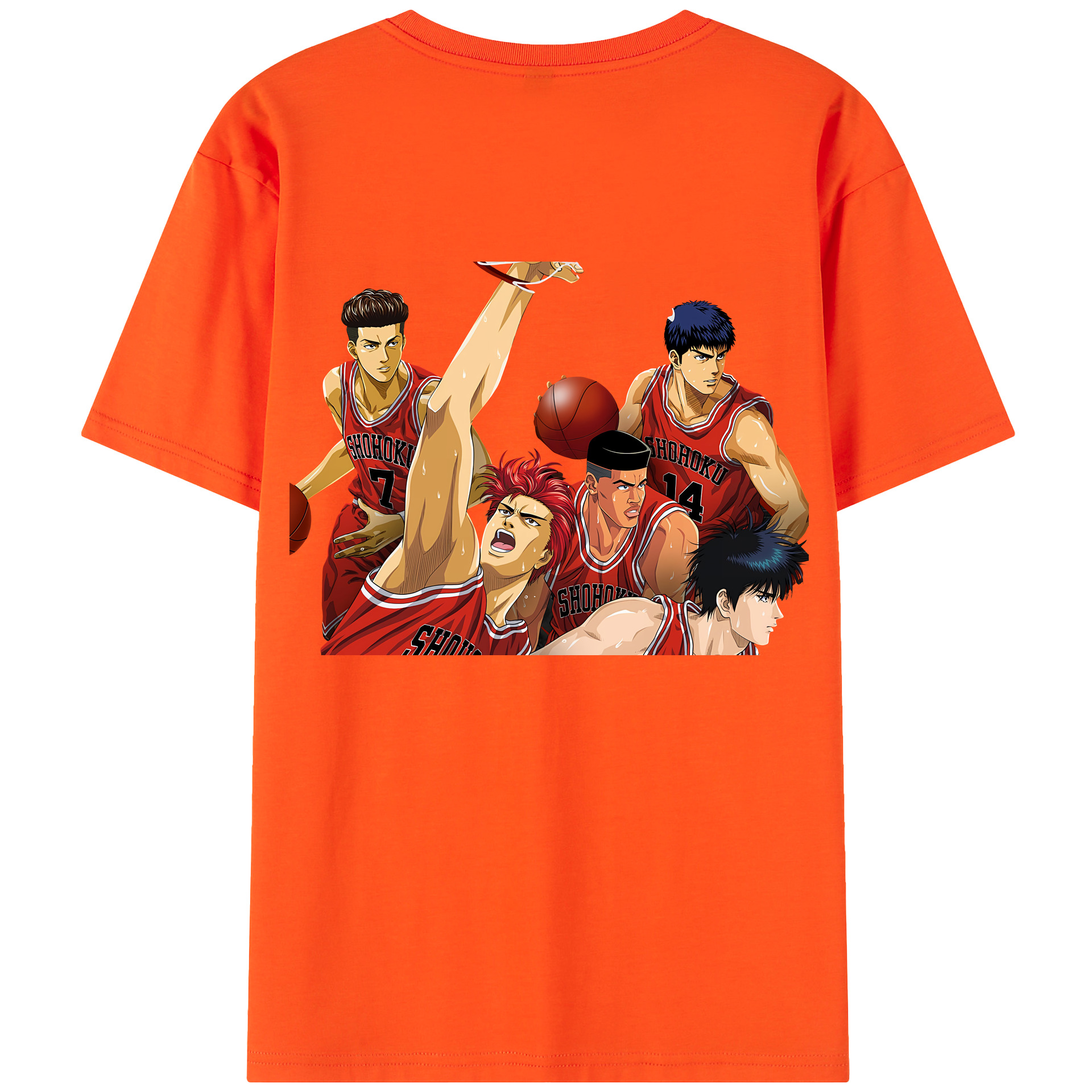 SLAM DUNK／スラムダンク 綿100％半袖Tシャツ（背面プリント）