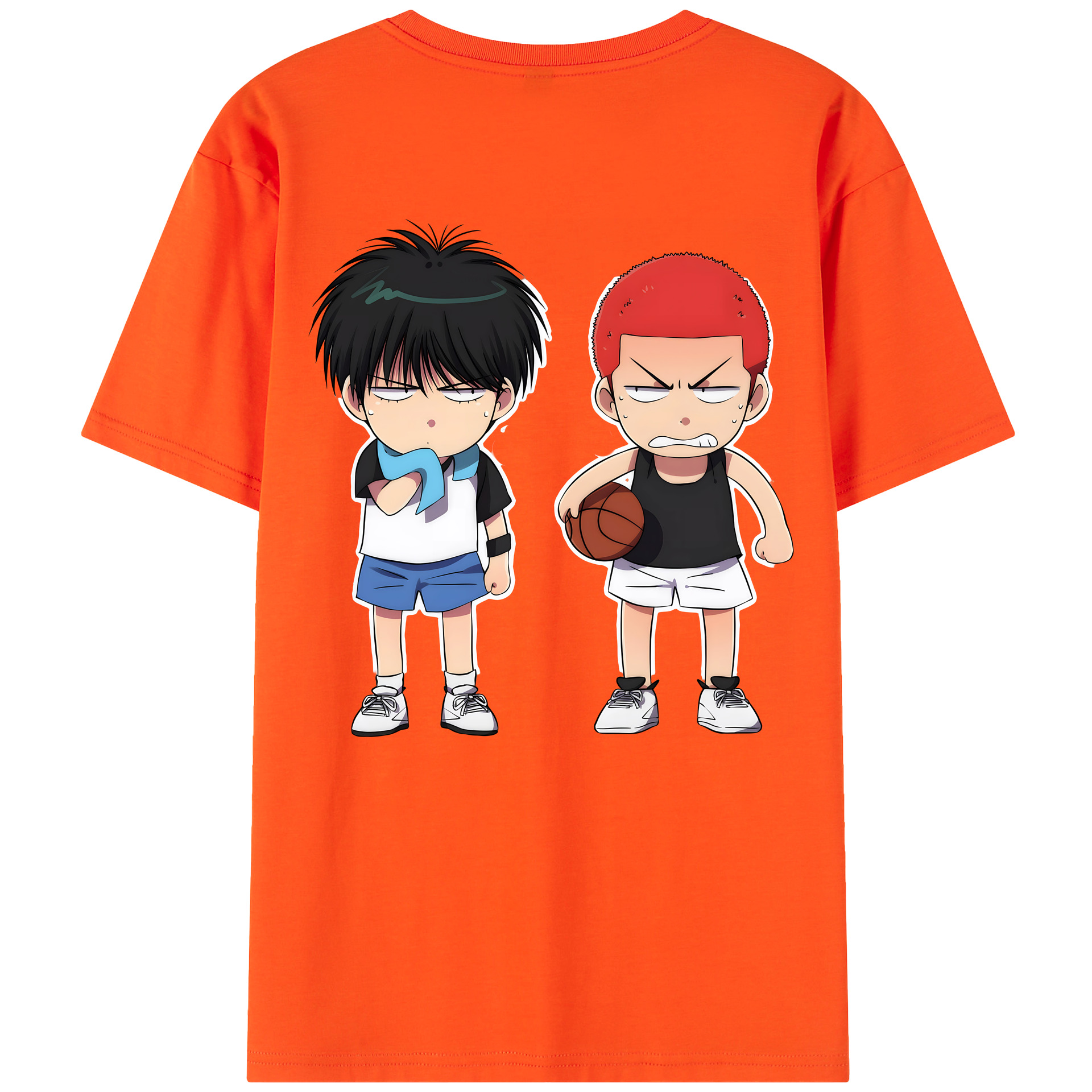 SLAM DUNK／スラムダンク 綿100％半袖Tシャツ（背面プリント）
