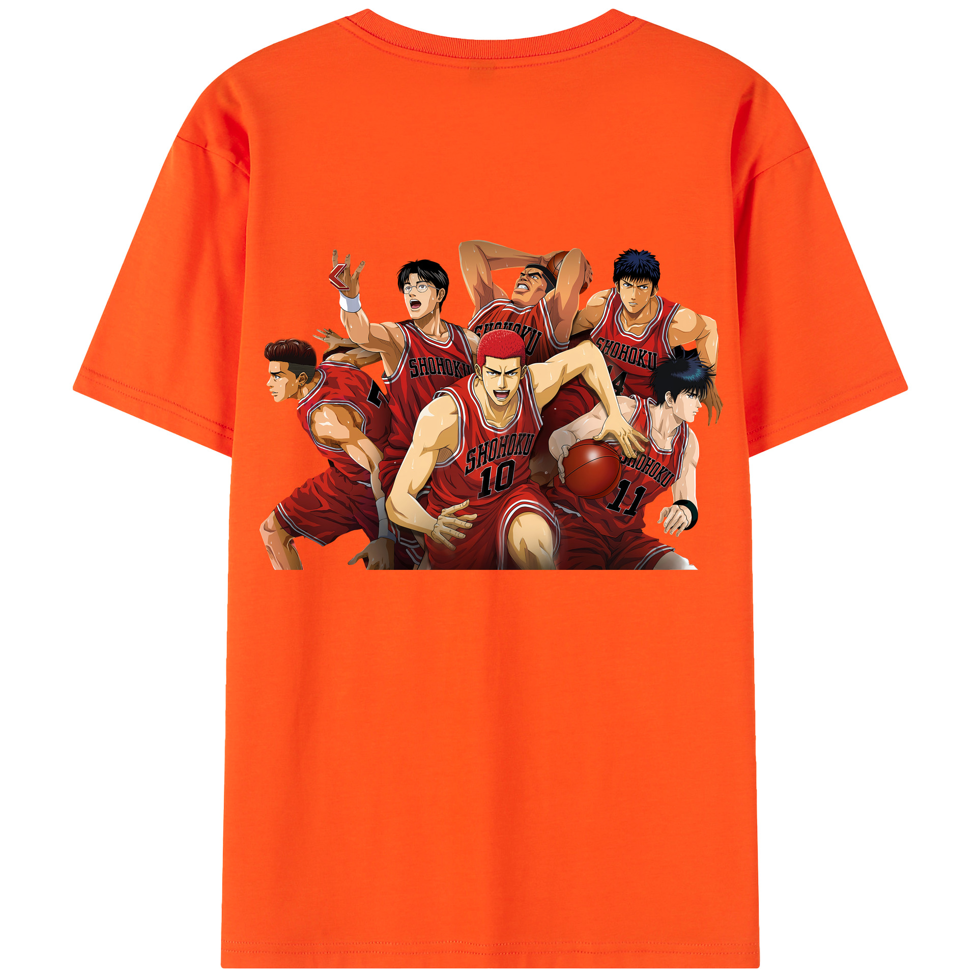SLAM DUNK／スラムダンク 綿100％半袖Tシャツ（背面プリント）