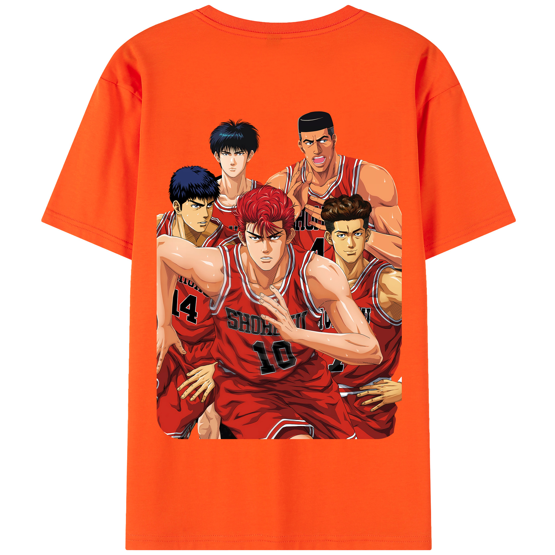 SLAM DUNK／スラムダンク 綿100％半袖Tシャツ（背面プリント）