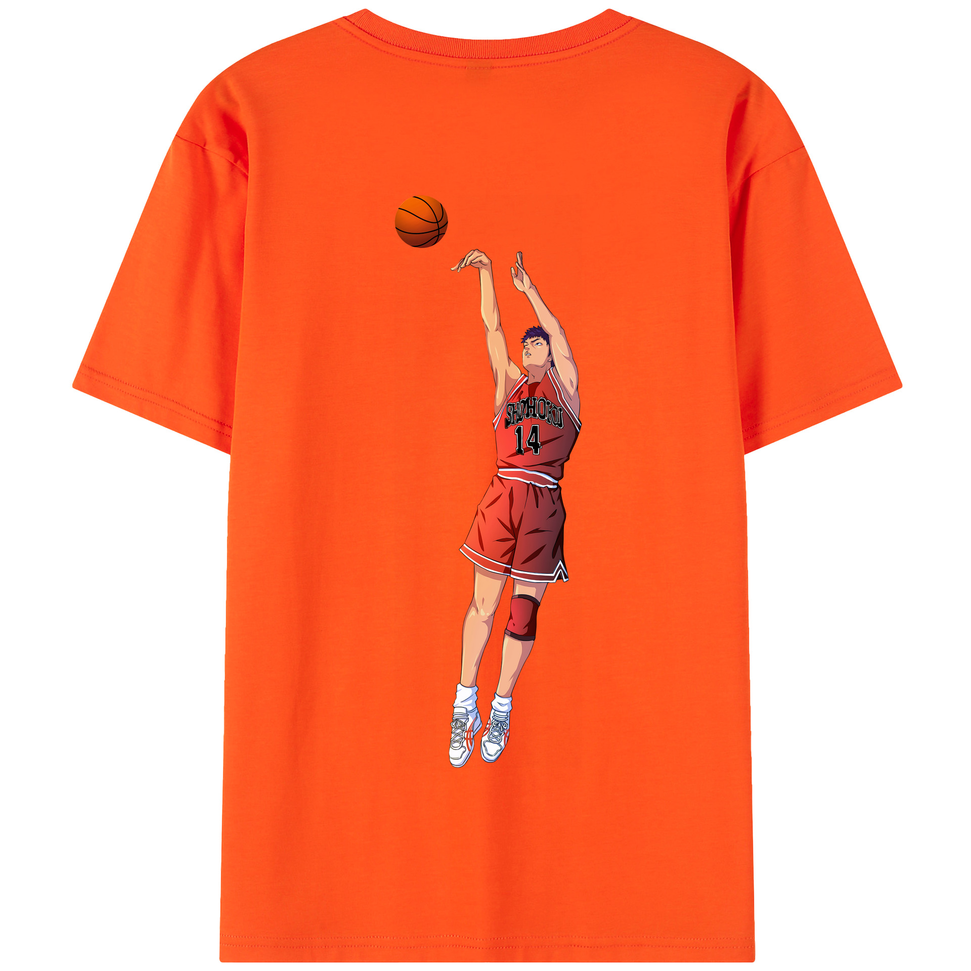 SLAM DUNK／スラムダンク 綿100％半袖Tシャツ（背面プリント）