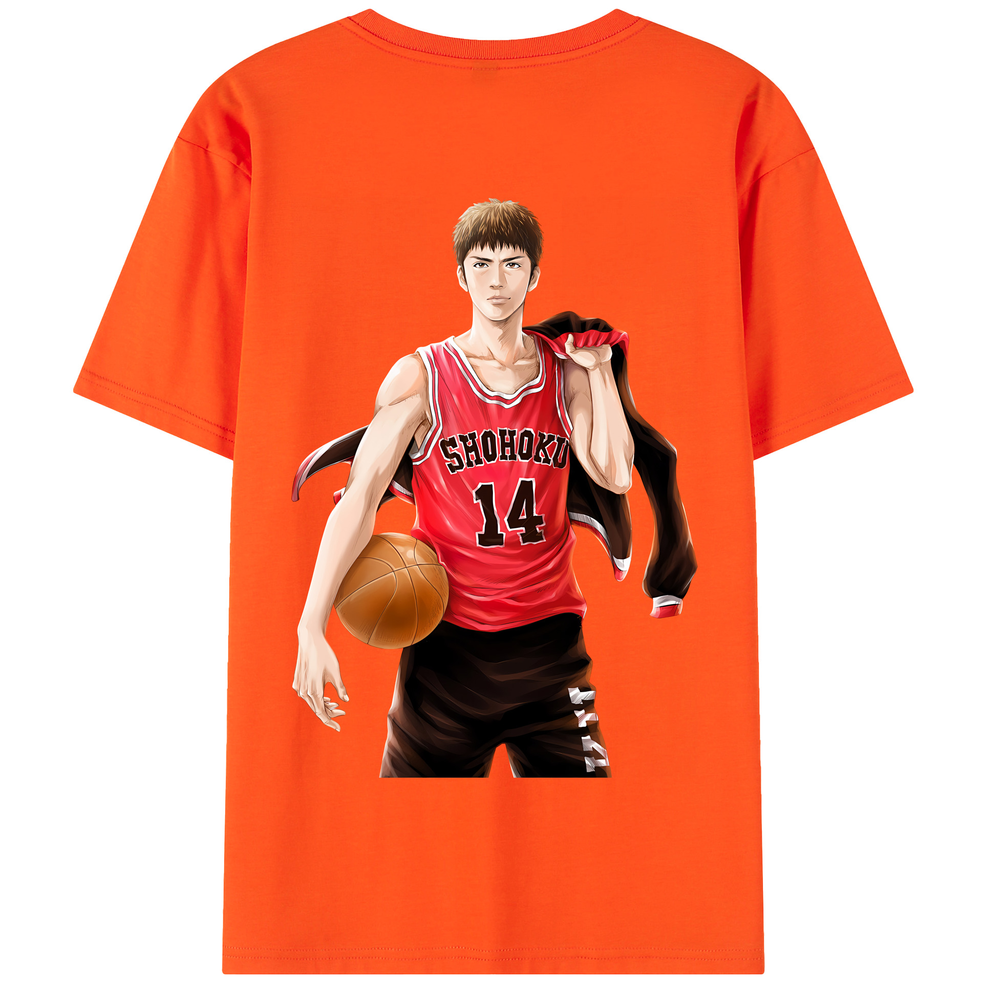 SLAM DUNK／スラムダンク 綿100％半袖Tシャツ（背面プリント）