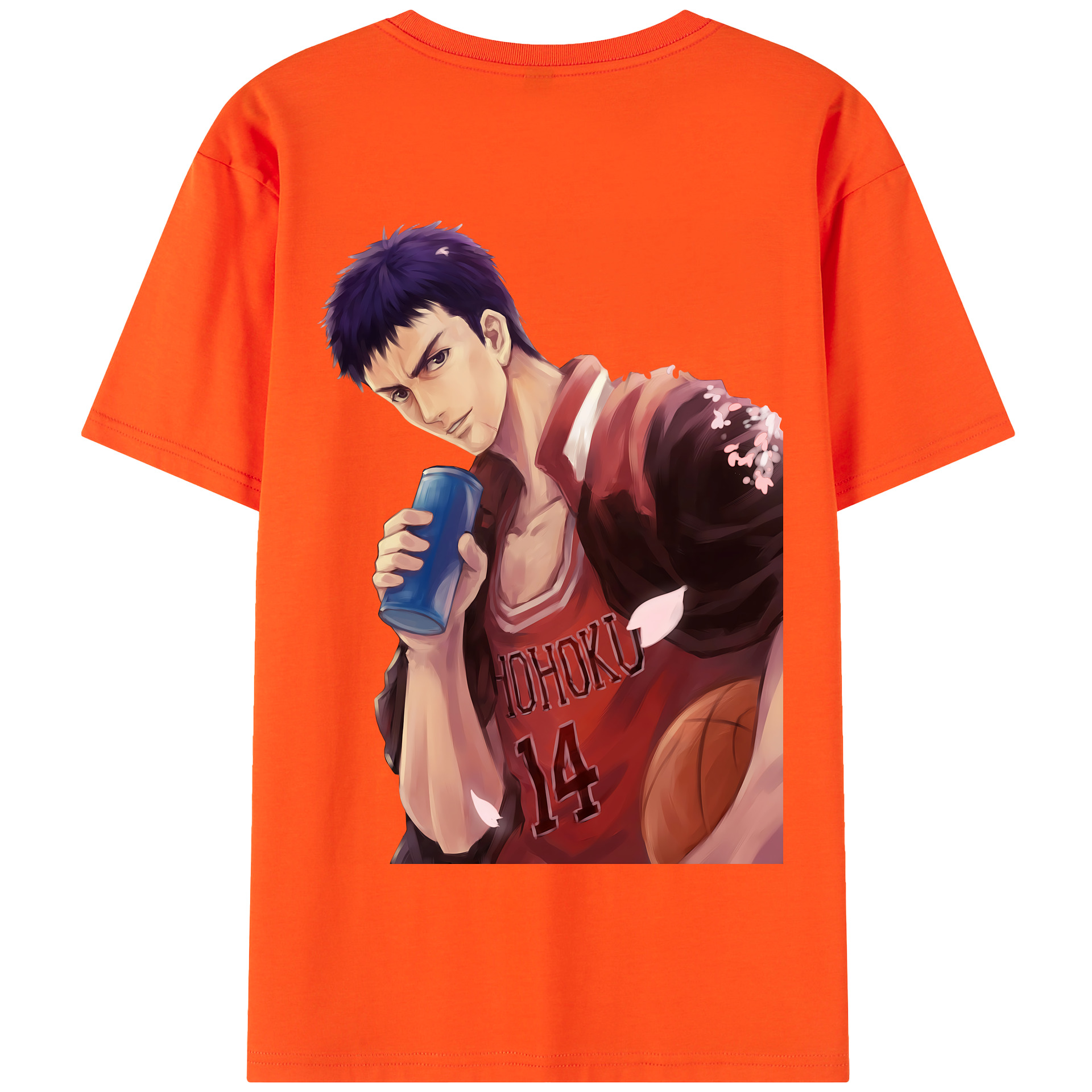 SLAM DUNK／スラムダンク 綿100％半袖Tシャツ（背面プリント）
