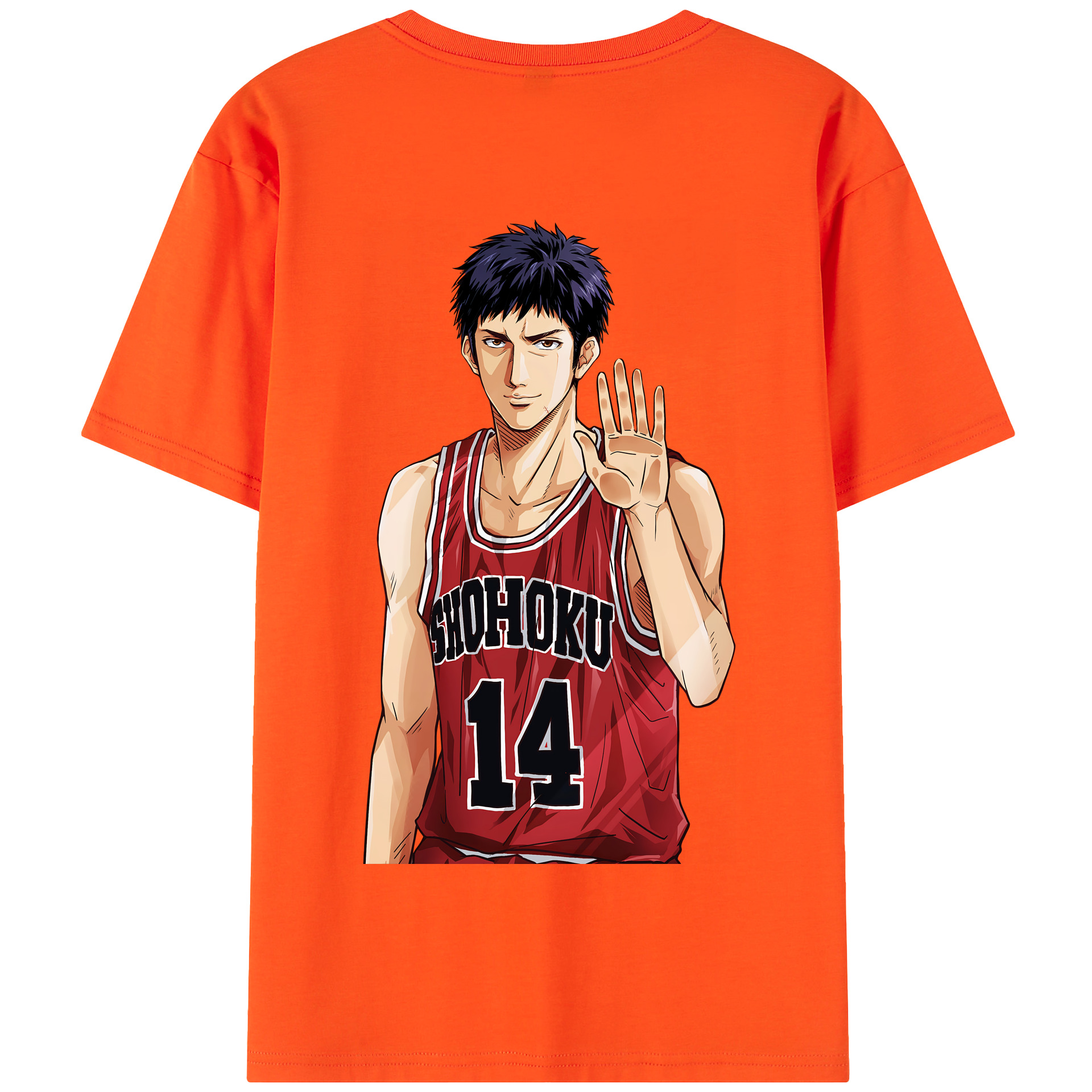 SLAM DUNK／スラムダンク 綿100％半袖Tシャツ（背面プリント）