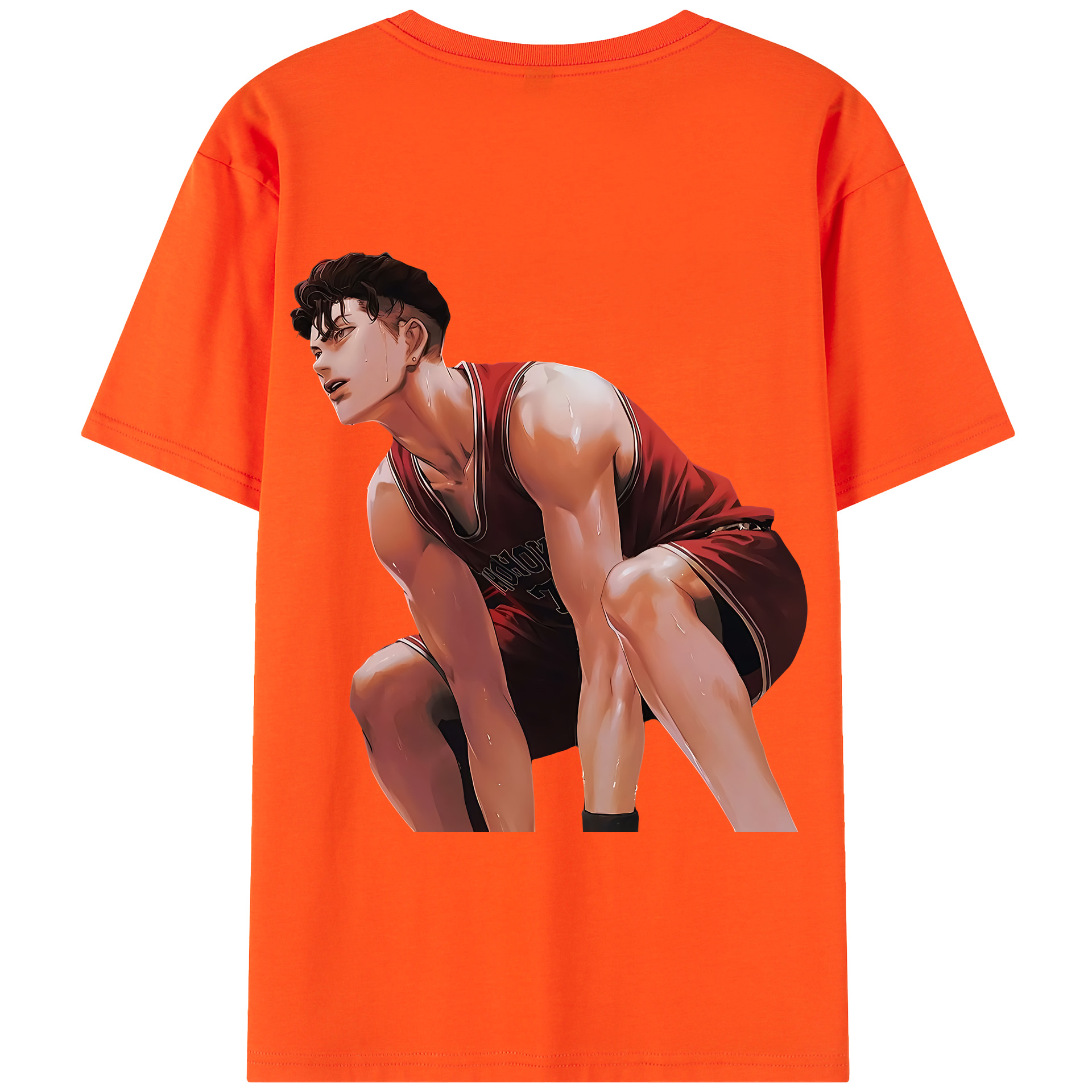 SLAM DUNK／スラムダンク 綿100％半袖Tシャツ（背面プリント）