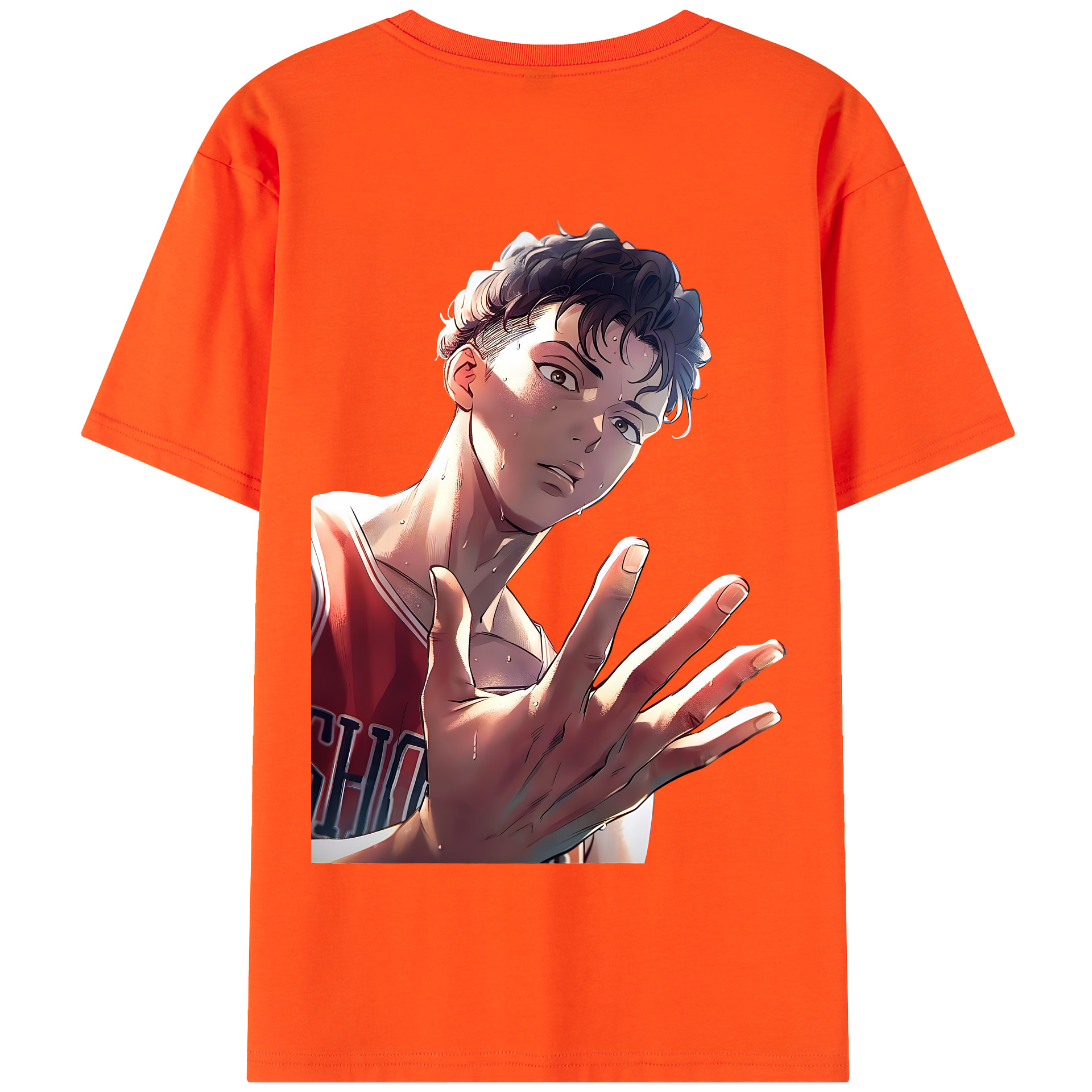 SLAM DUNK／スラムダンク 綿100％半袖Tシャツ（背面プリント）