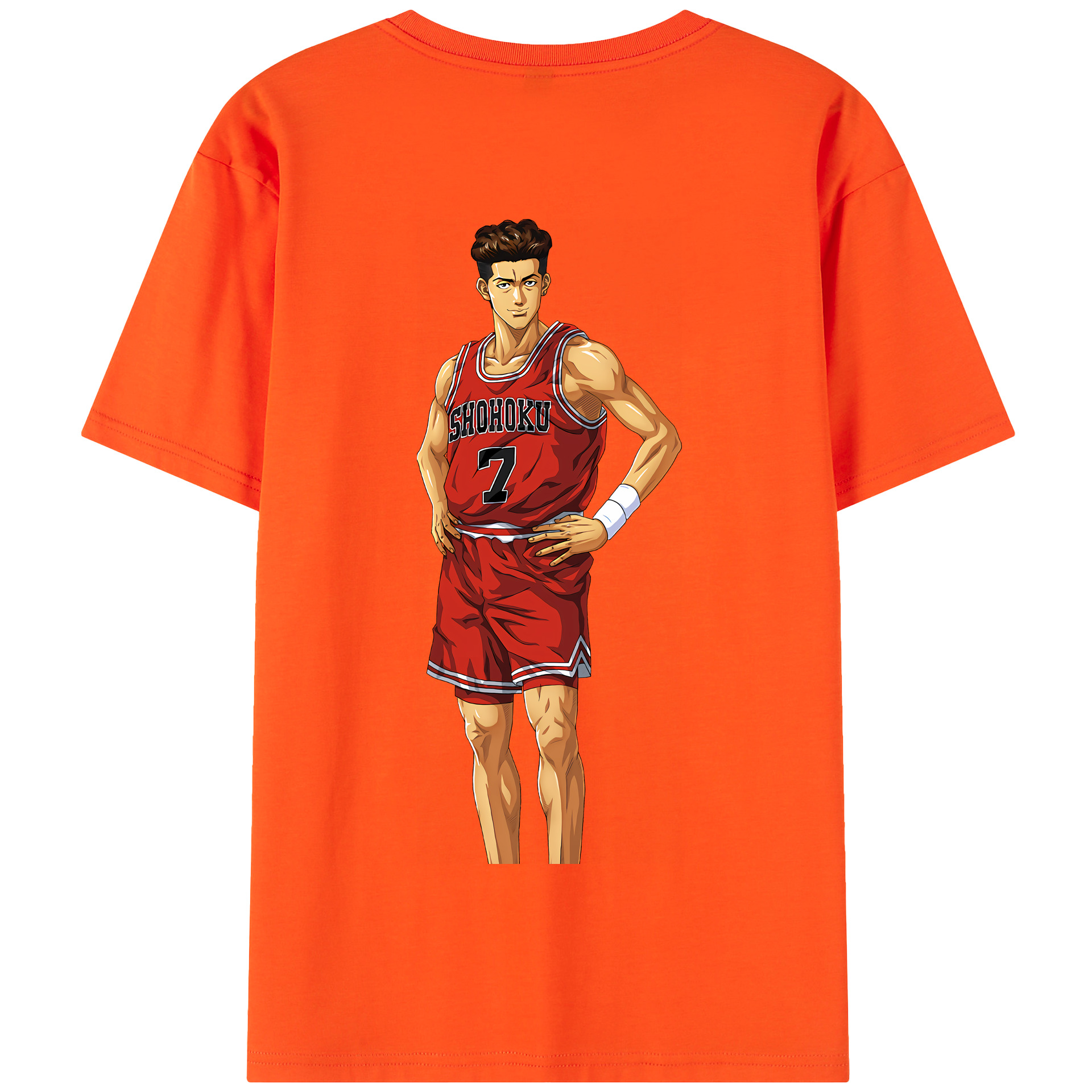 SLAM DUNK／スラムダンク 綿100％半袖Tシャツ（背面プリント）