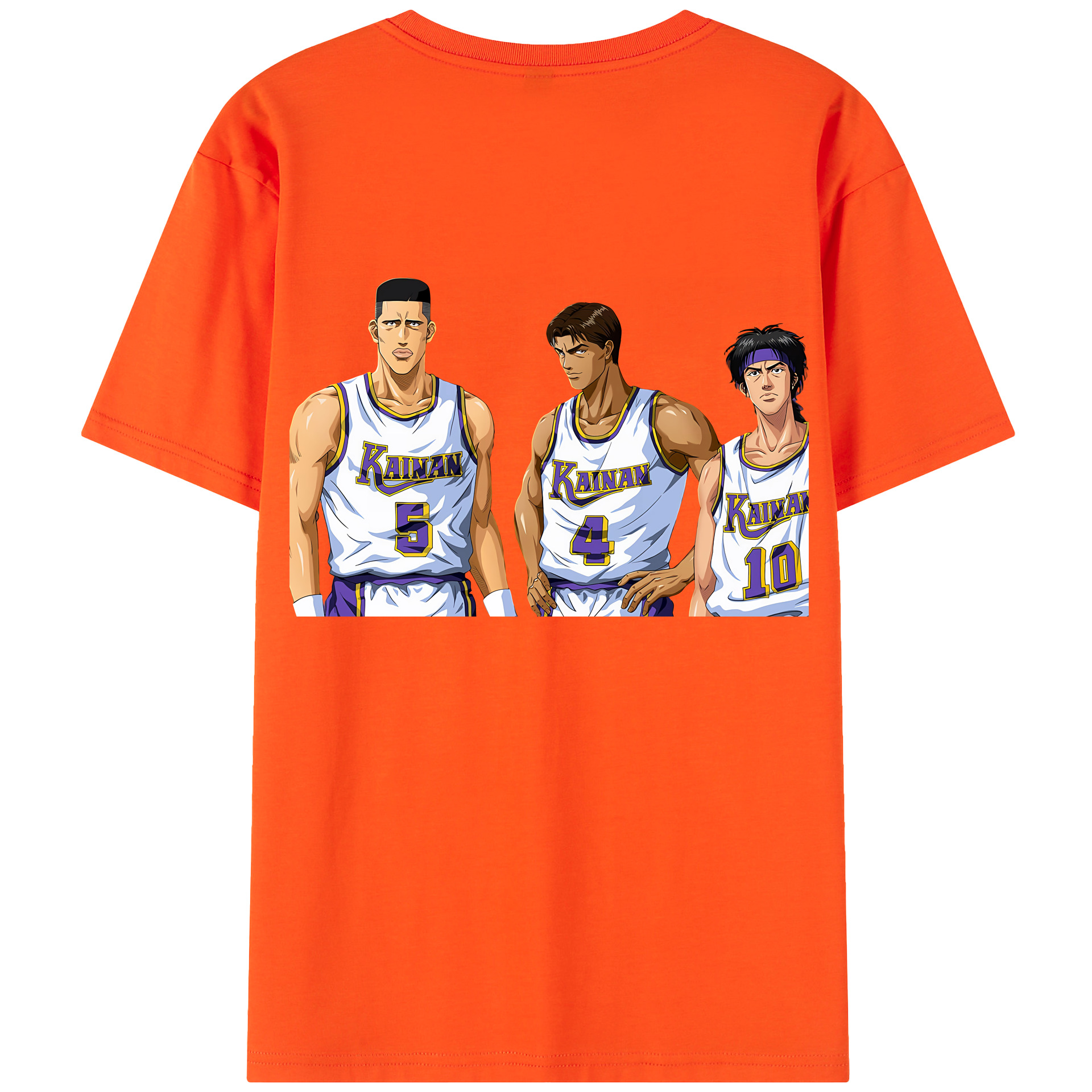 SLAM DUNK／スラムダンク 綿100％半袖Tシャツ（背面プリント）
