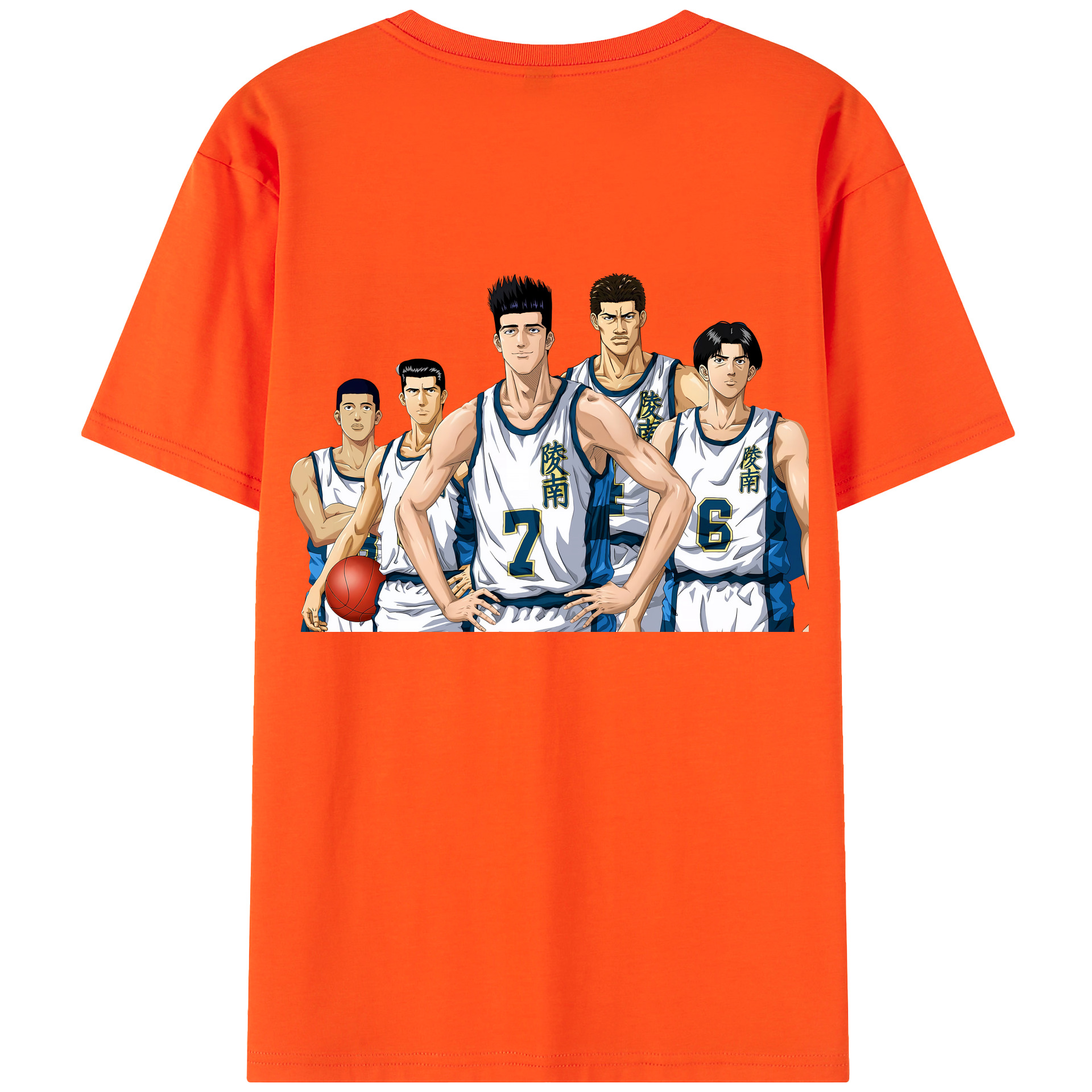 SLAM DUNK／スラムダンク 綿100％半袖Tシャツ（背面プリント）