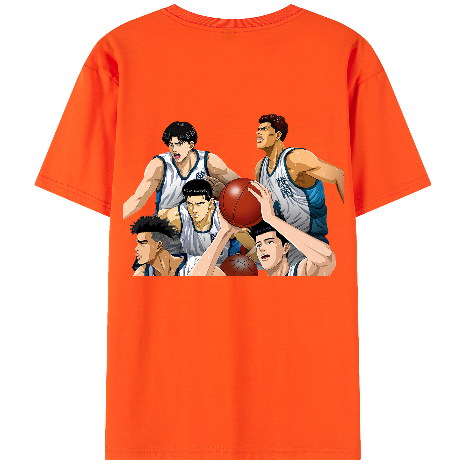 SLAM DUNK／スラムダンク 綿100％半袖Tシャツ（背面プリント）