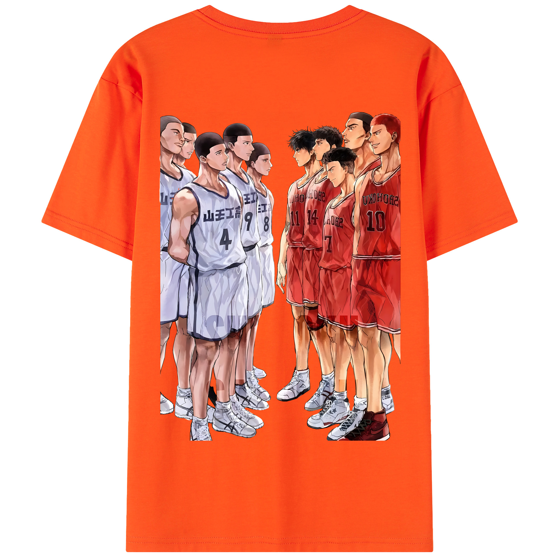 SLAM DUNK／スラムダンク 綿100％半袖Tシャツ（背面プリント）