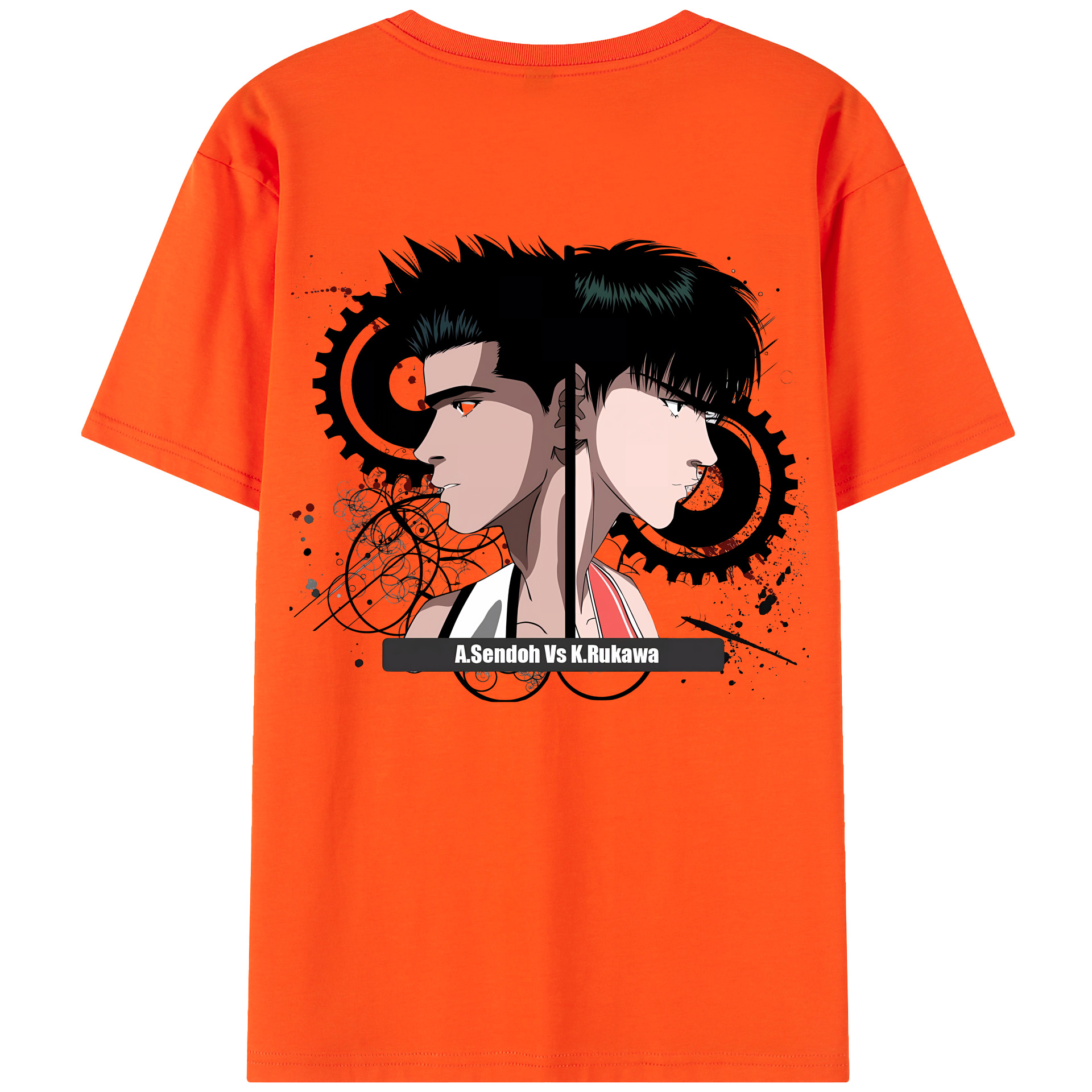 SLAM DUNK／スラムダンク 綿100％半袖Tシャツ（背面プリント）