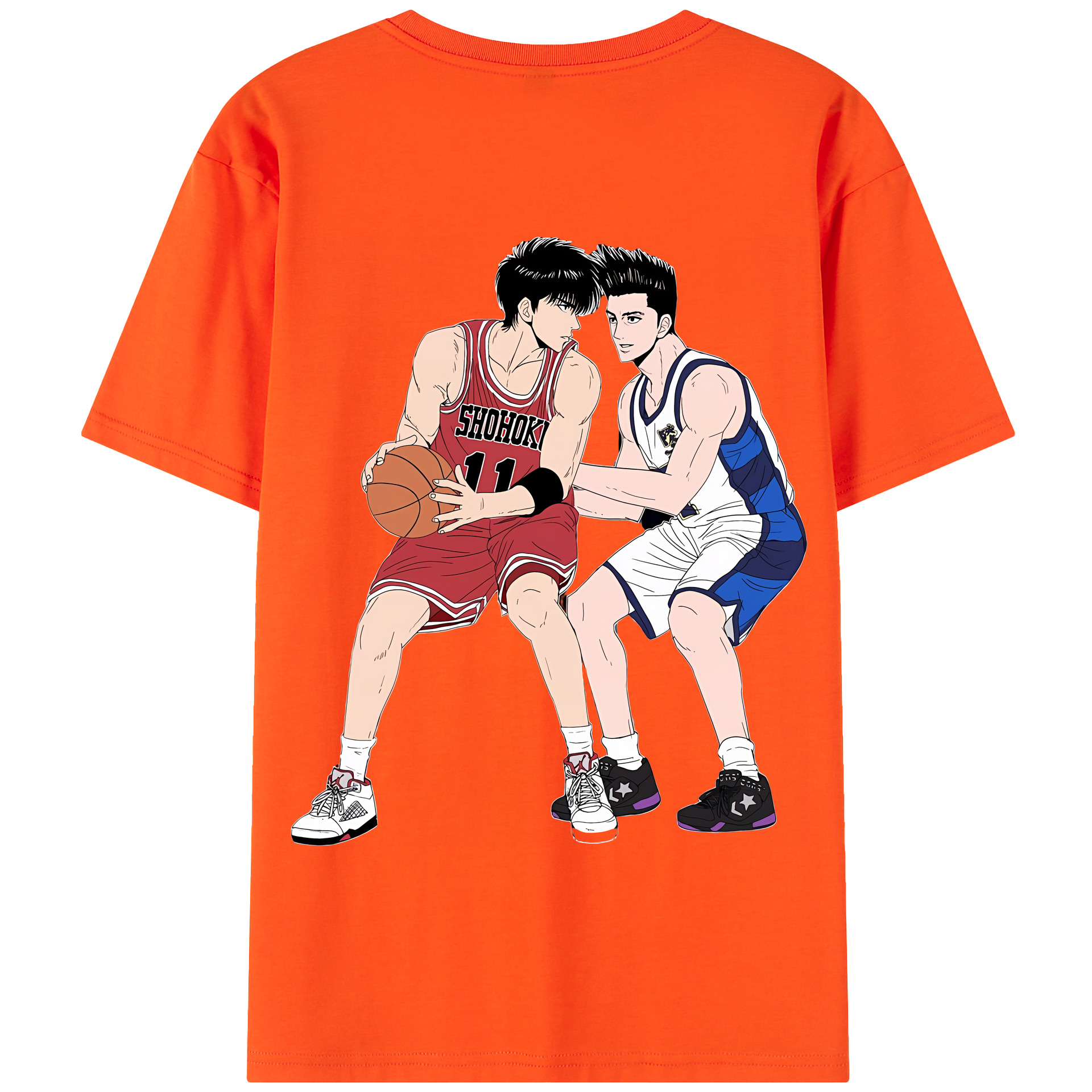 SLAM DUNK／スラムダンク 綿100％半袖Tシャツ（背面プリント）
