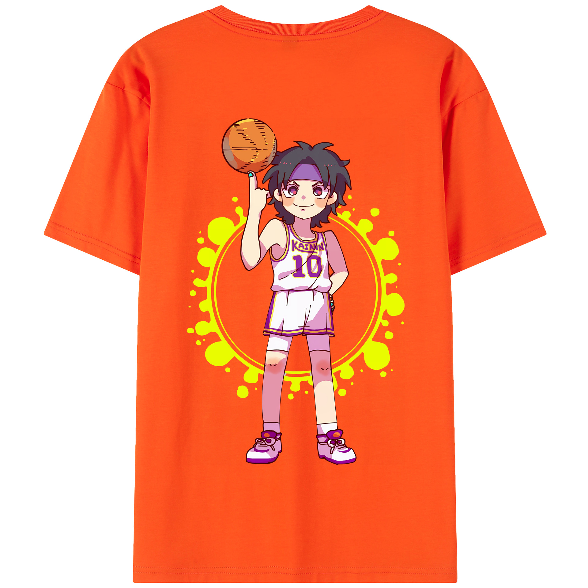 SLAM DUNK／スラムダンク 綿100％半袖Tシャツ（背面プリント）