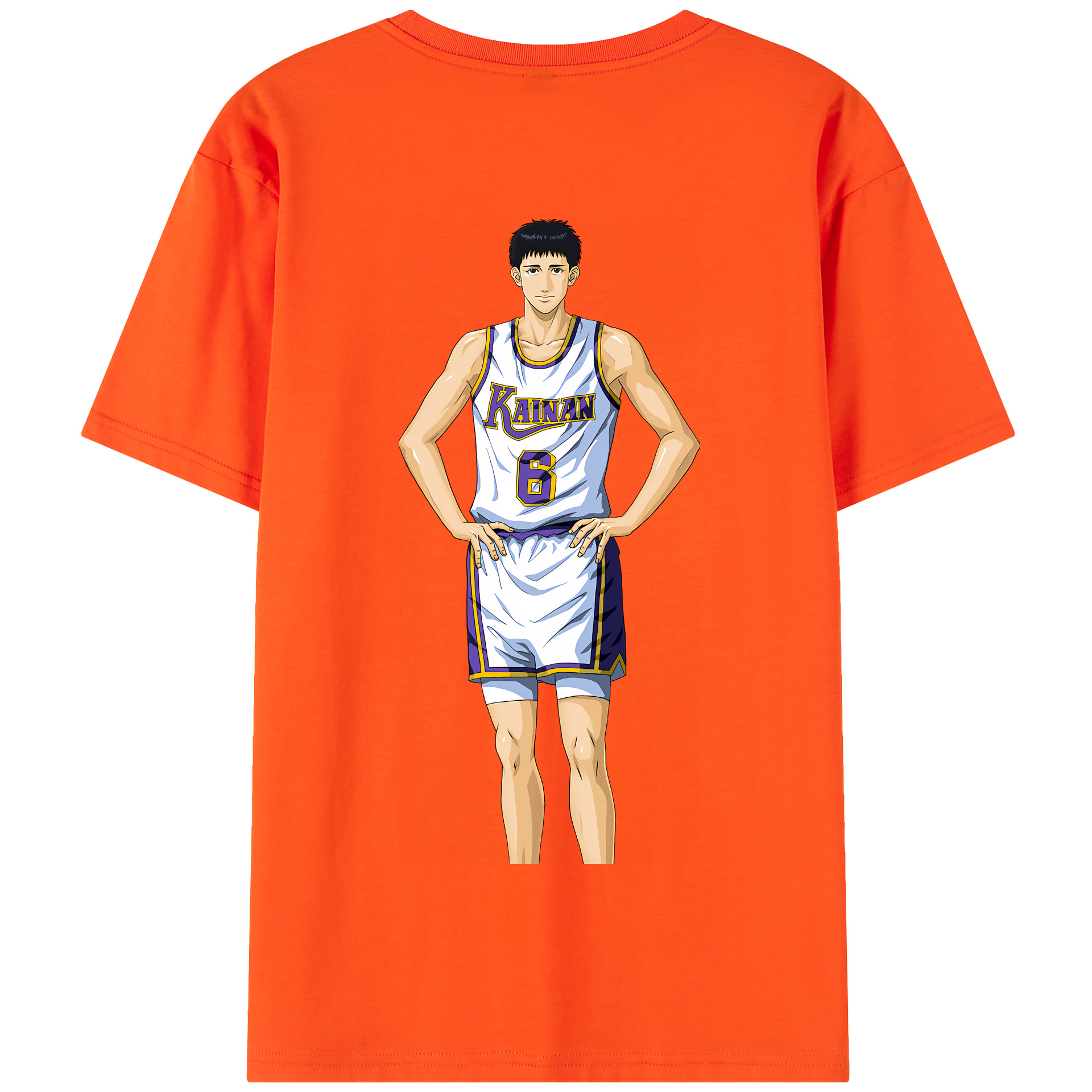 SLAM DUNK／スラムダンク 綿100％半袖Tシャツ（背面プリント）