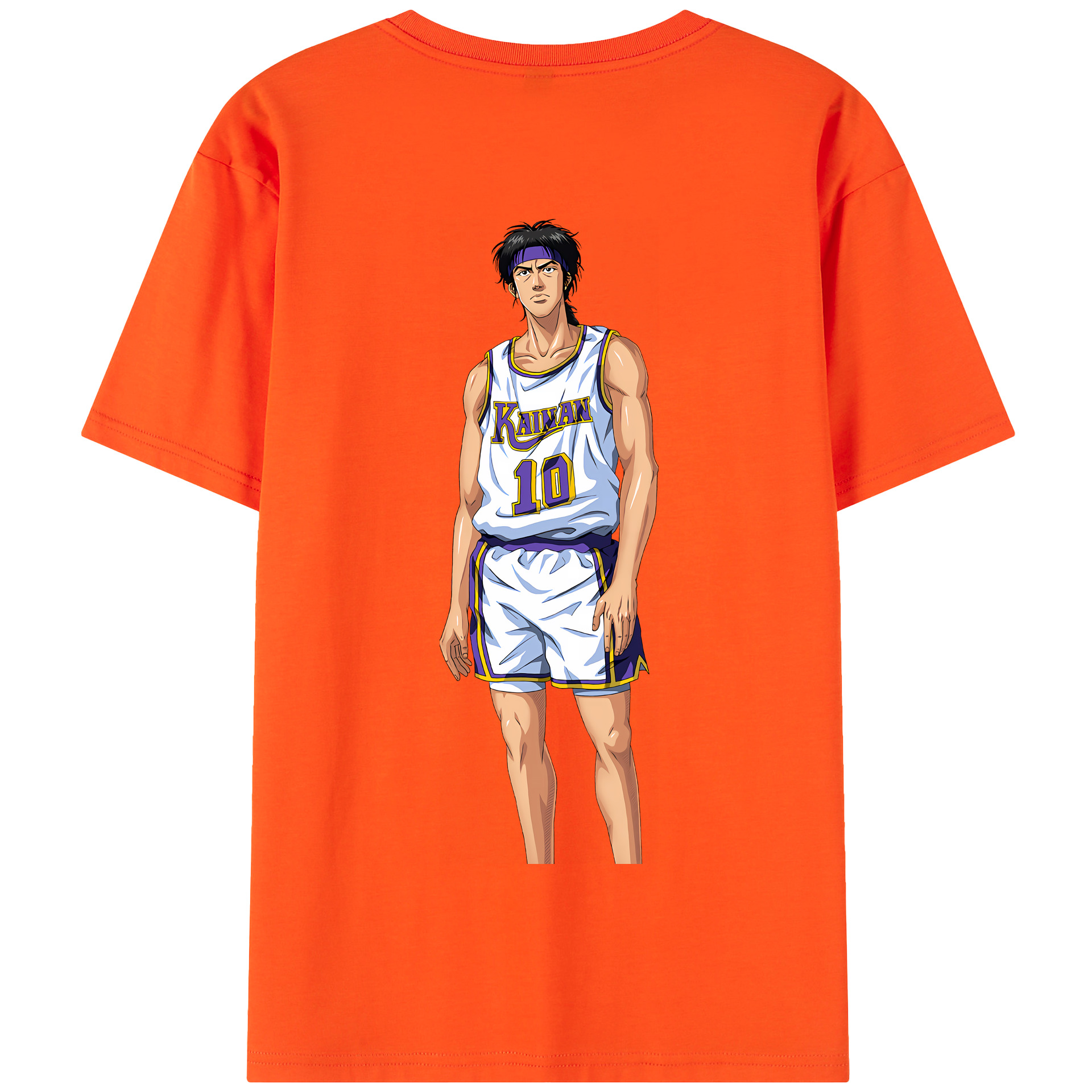 SLAM DUNK／スラムダンク 綿100％半袖Tシャツ（背面プリント）
