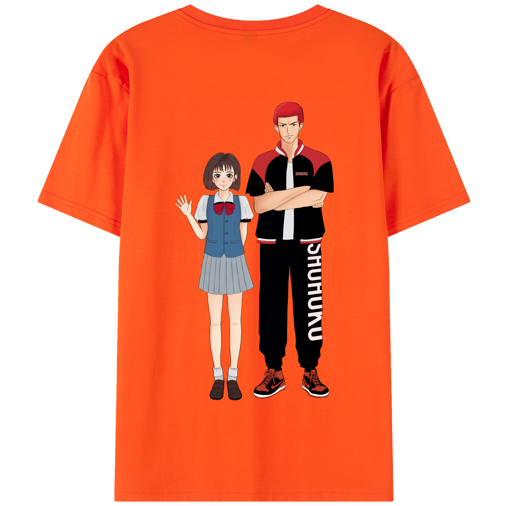 SLAM DUNK／スラムダンク 綿100％半袖Tシャツ（背面プリント）