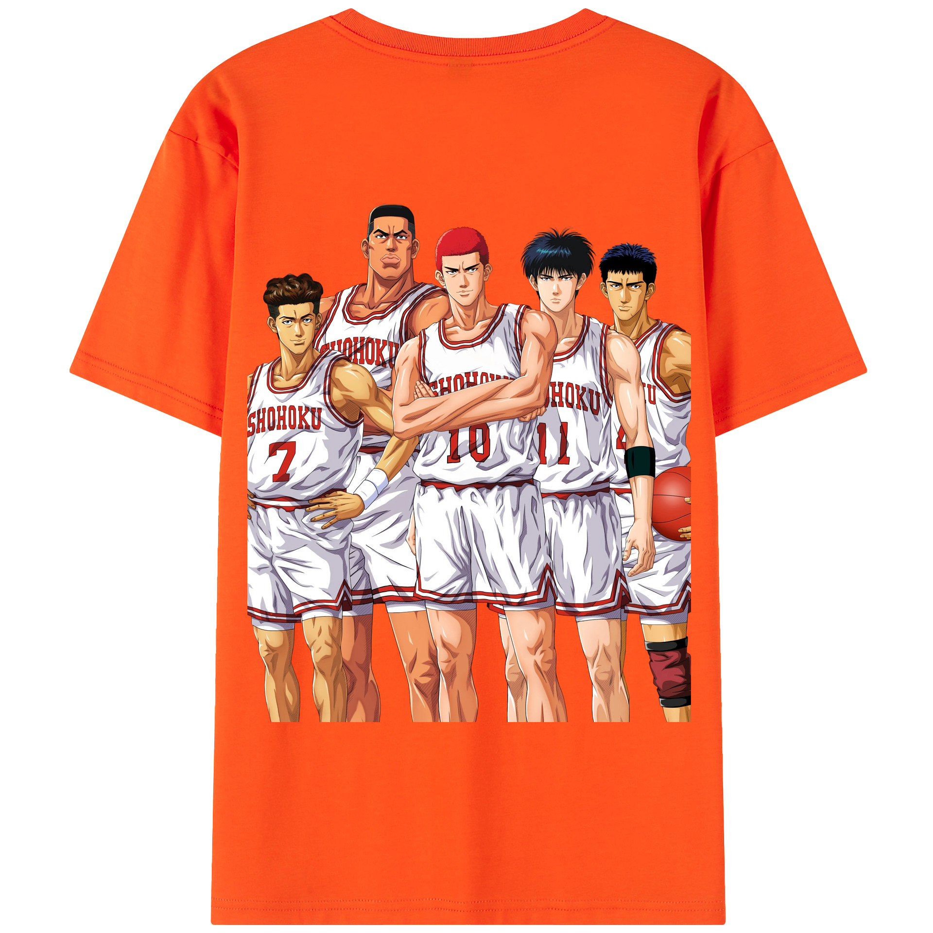 SLAM DUNK／スラムダンク 綿100％半袖Tシャツ（背面プリント）