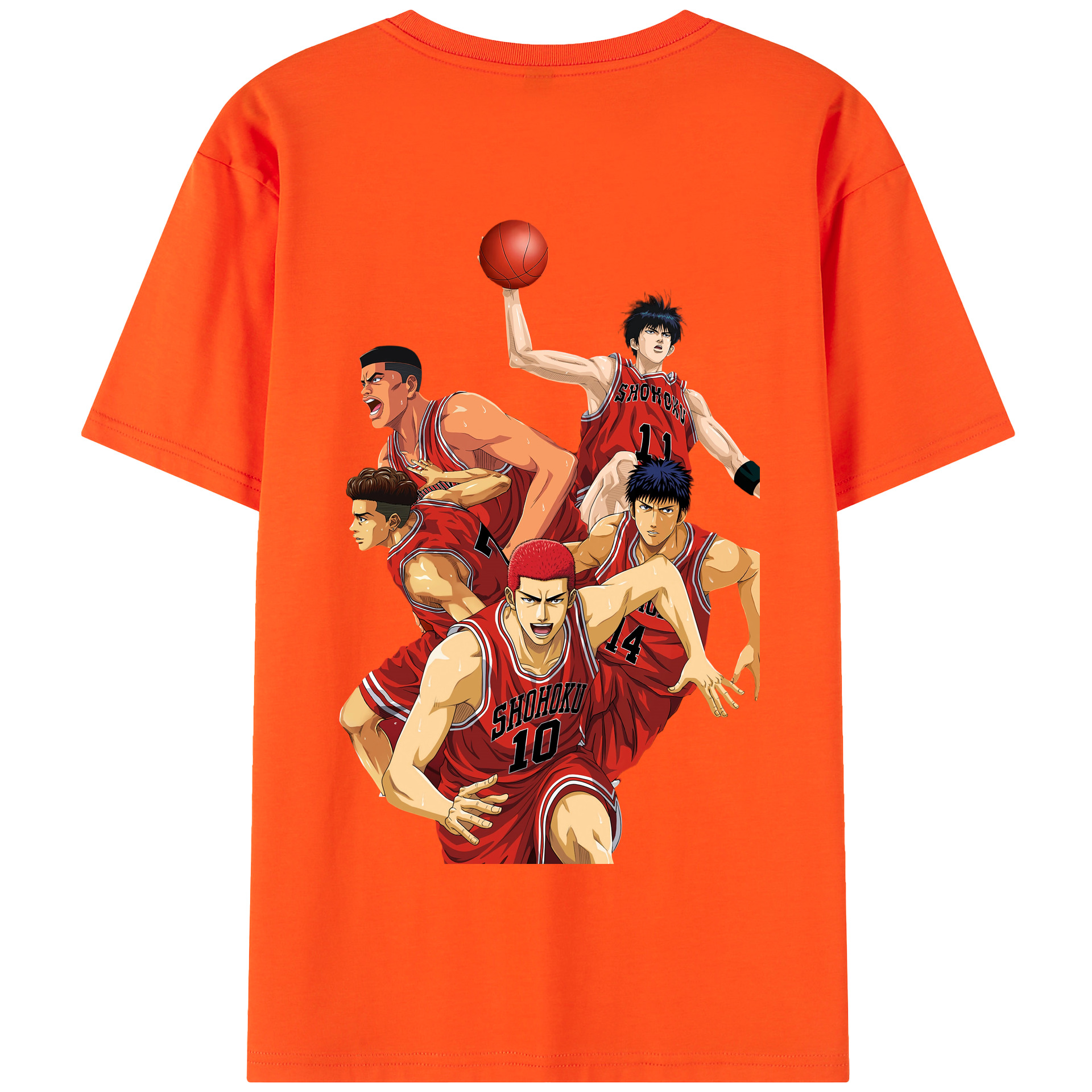 SLAM DUNK／スラムダンク 綿100％半袖Tシャツ（背面プリント）