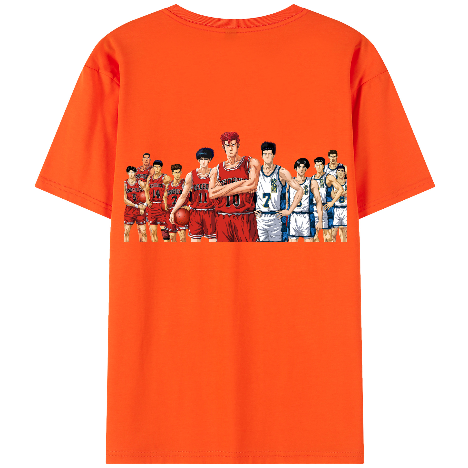 SLAM DUNK／スラムダンク 綿100％半袖Tシャツ（背面プリント）