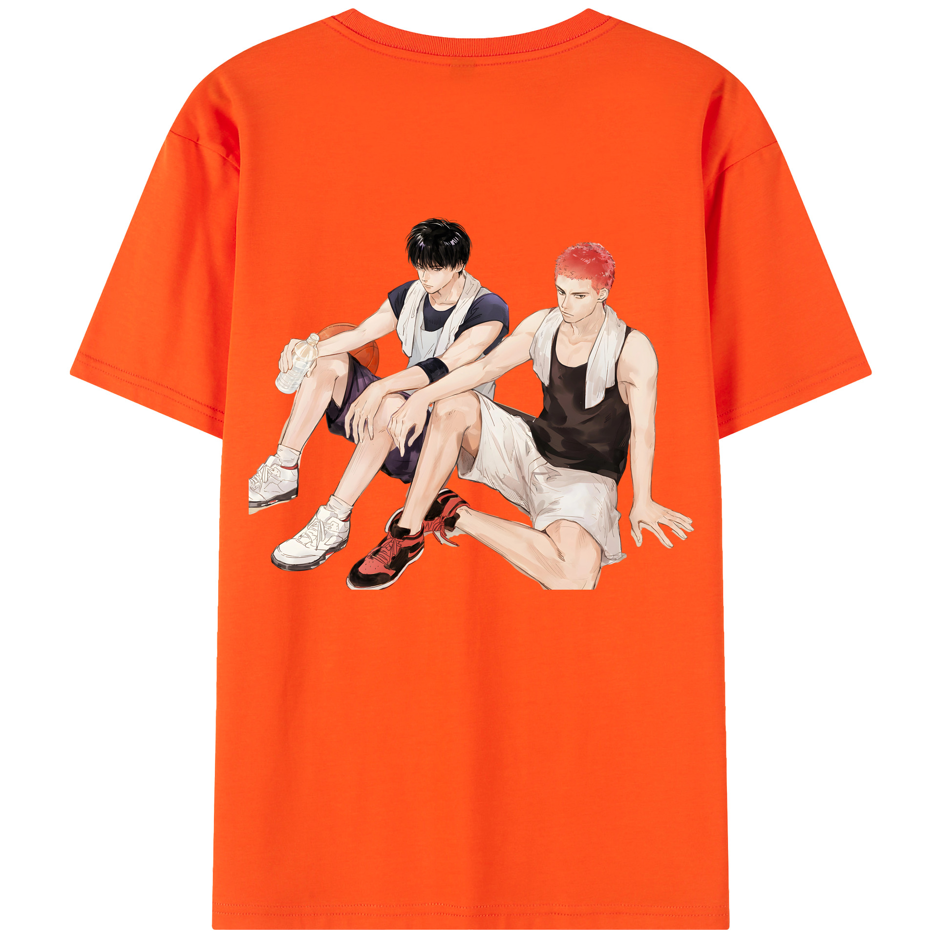 SLAM DUNK／スラムダンク 綿100％半袖Tシャツ（背面プリント）