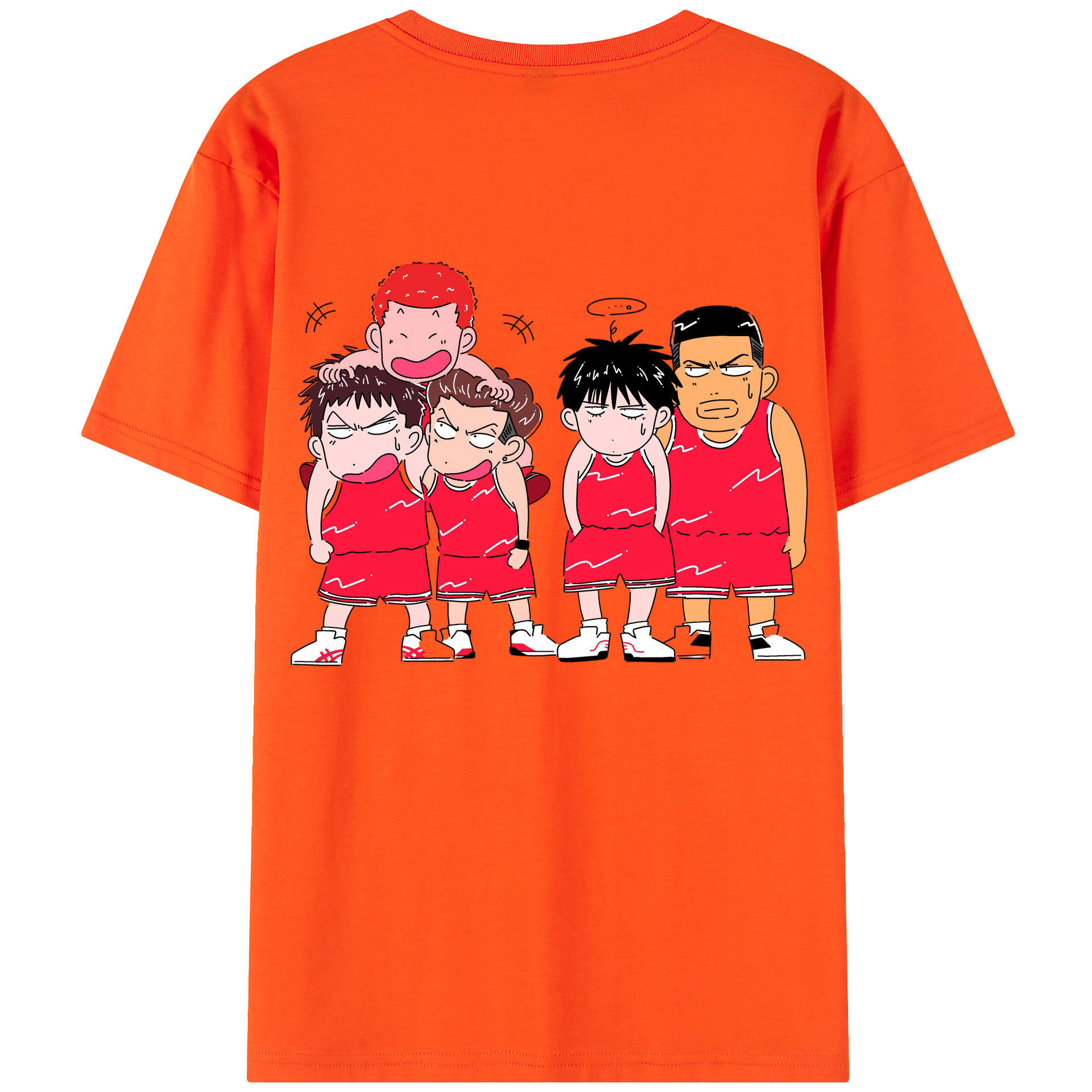 SLAM DUNK／スラムダンク 綿100％半袖Tシャツ（背面プリント）