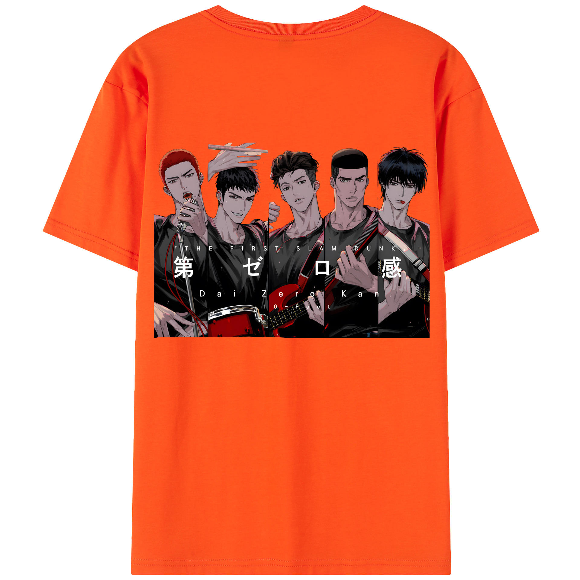 SLAM DUNK／スラムダンク 綿100％半袖Tシャツ（背面プリント）