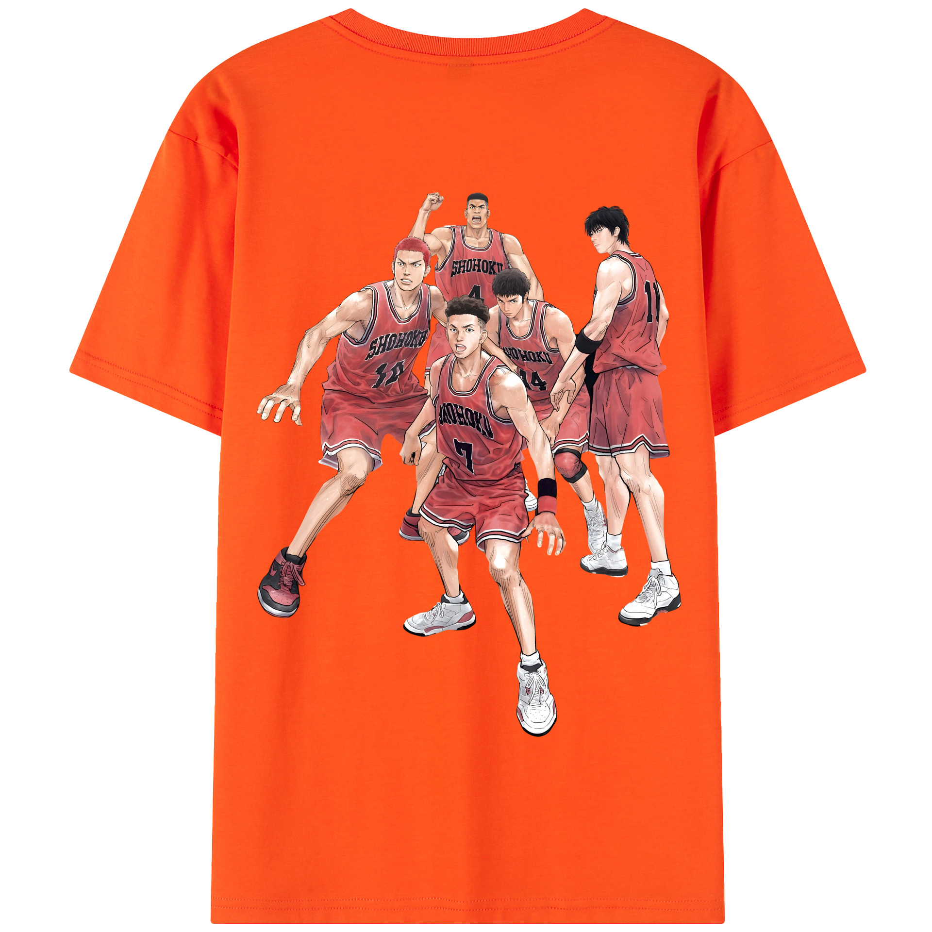SLAM DUNK／スラムダンク 綿100％半袖Tシャツ（背面プリント）