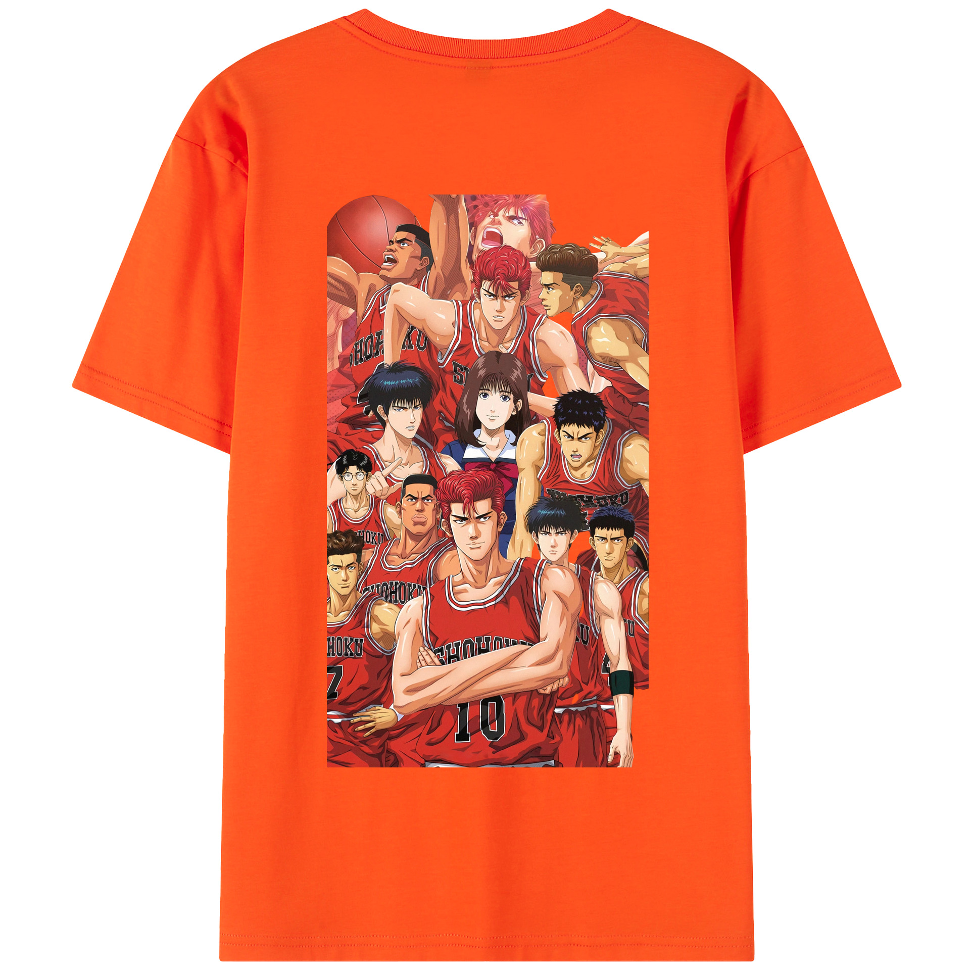 SLAM DUNK／スラムダンク 綿100％半袖Tシャツ（背面プリント）